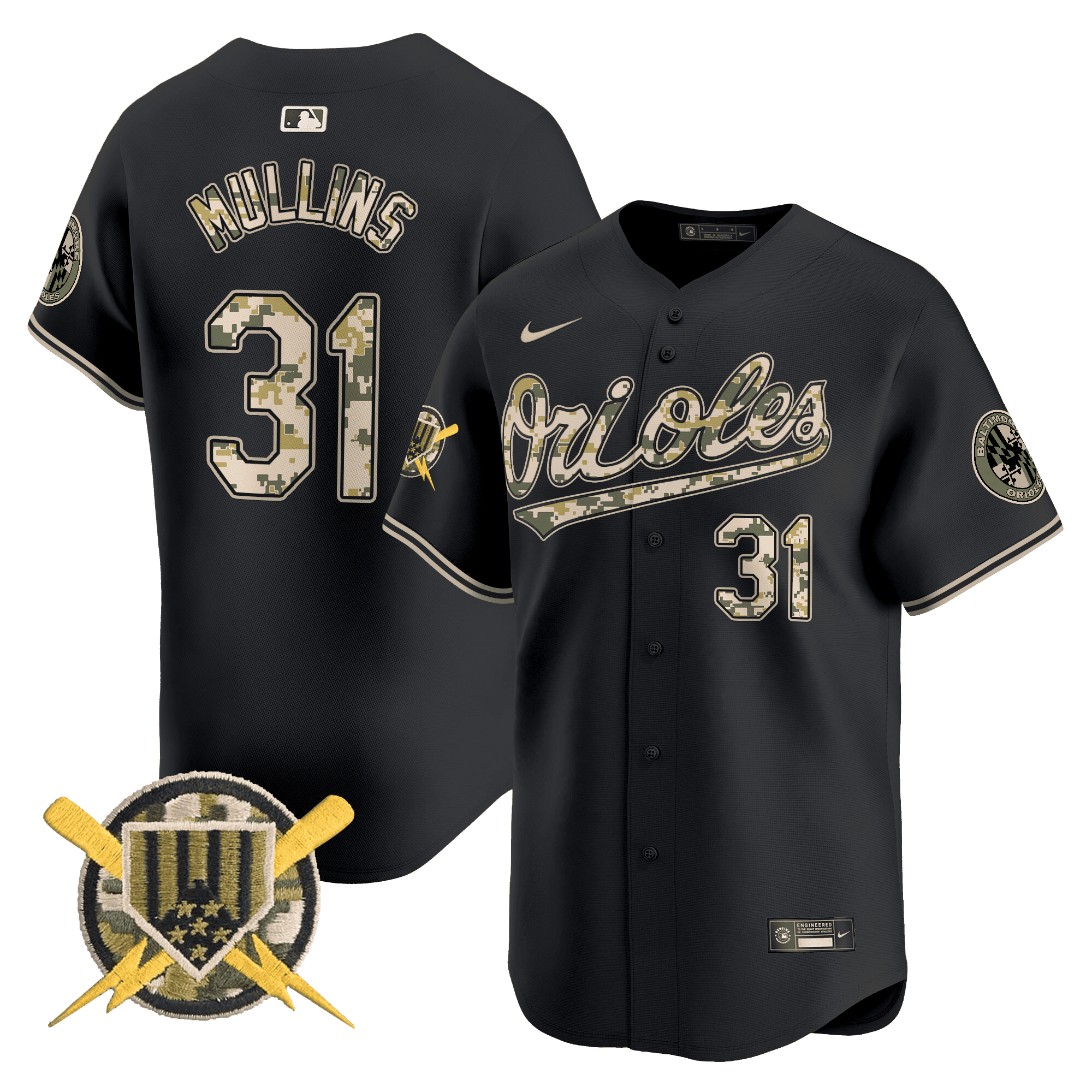 Men's Baltimore Orioles Armed Forces Day Vapor Premier Limited Jersey - All Stitched - Image 20