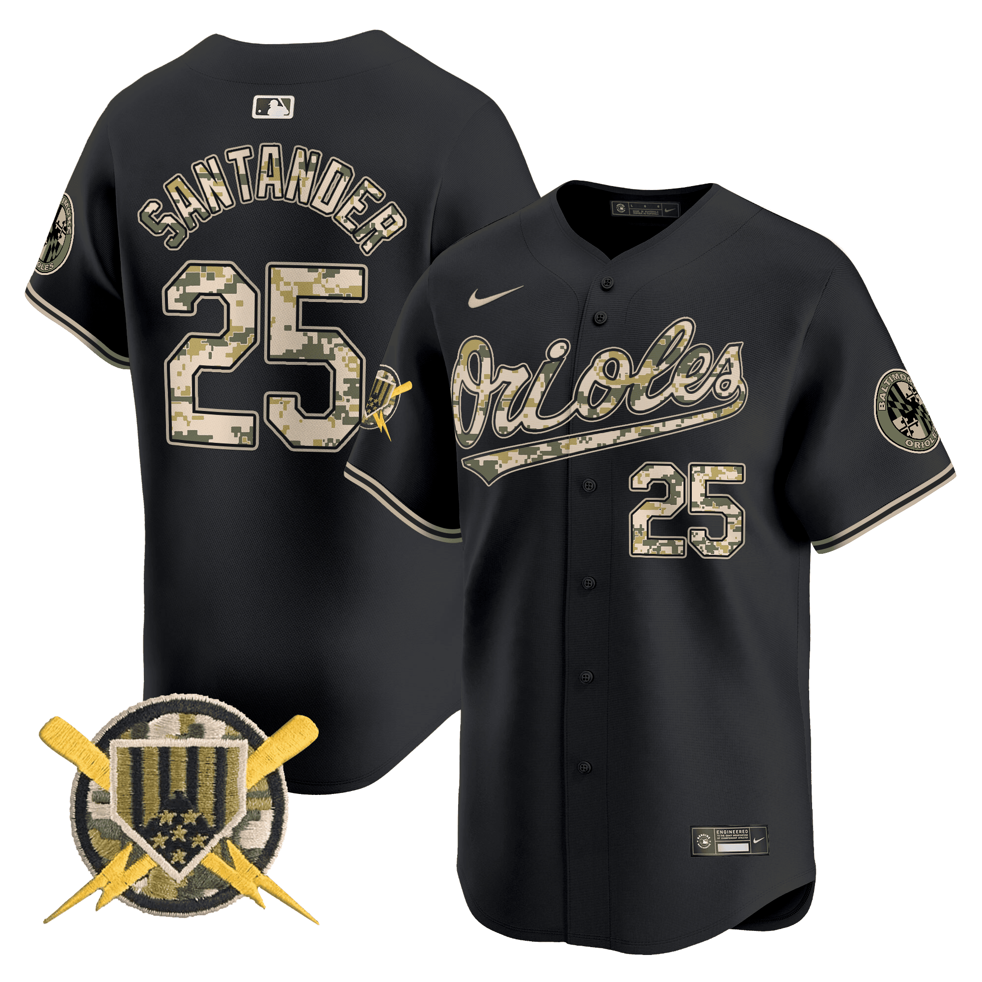 Men's Baltimore Orioles Armed Forces Day Vapor Premier Limited Jersey - All Stitched - Image 21