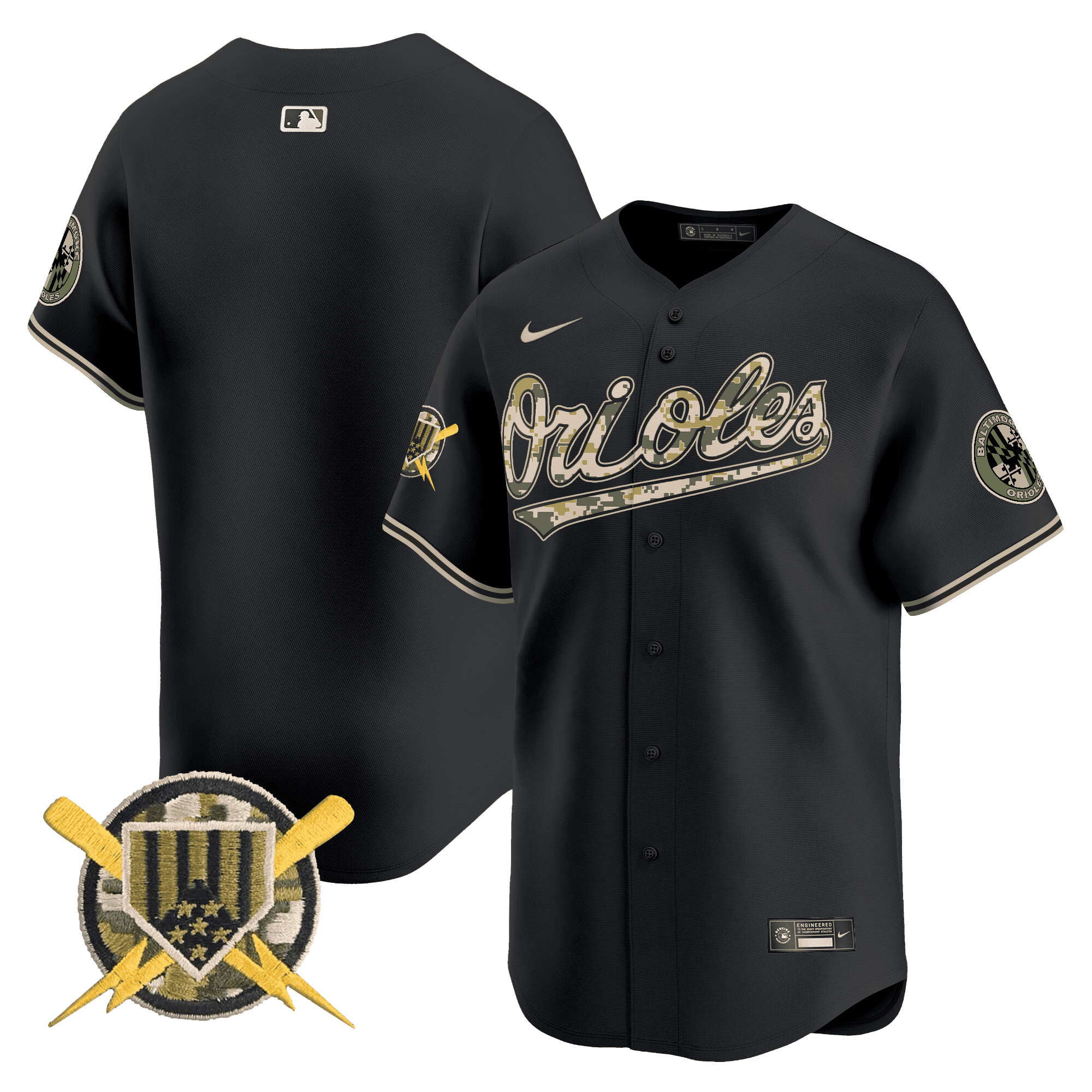 Men's Baltimore Orioles Armed Forces Day Vapor Premier Limited Jersey - All Stitched - Image 24
