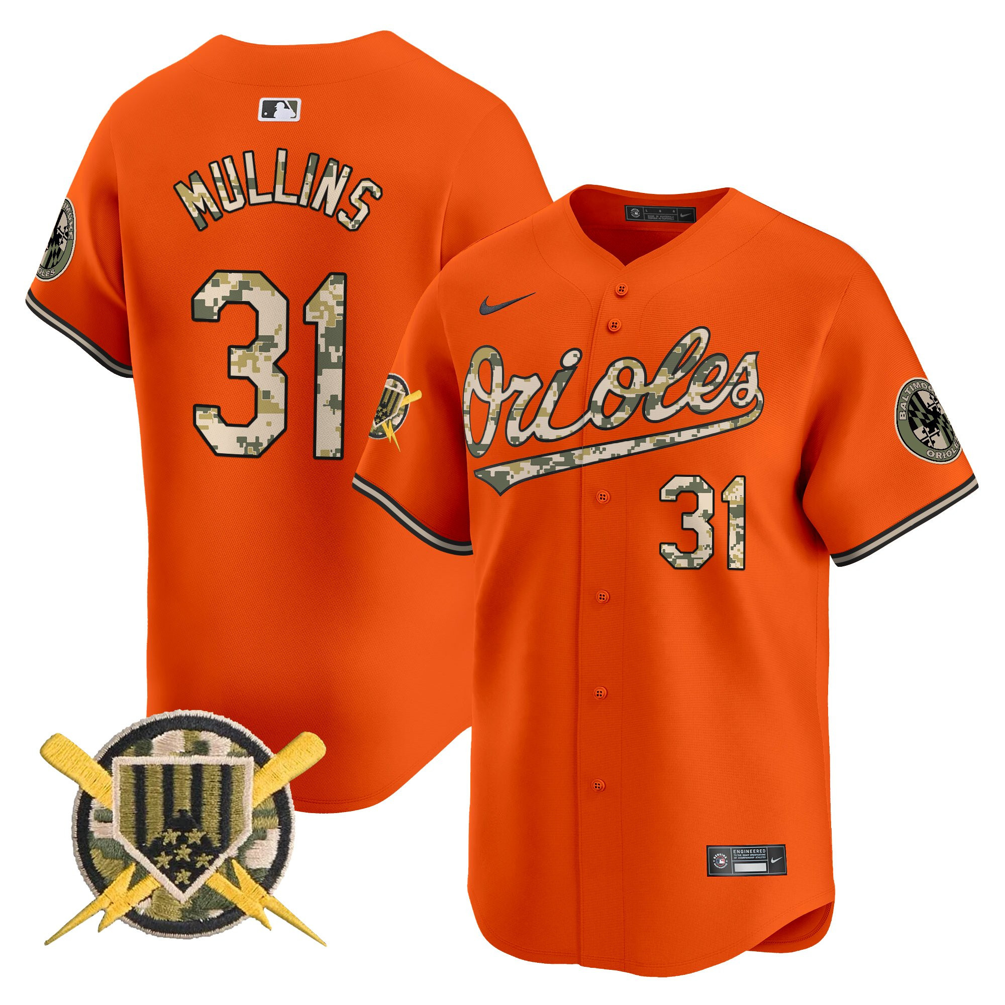 Men's Baltimore Orioles Armed Forces Day Vapor Premier Limited Jersey - All Stitched - Image 28