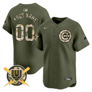 Chicago Cubs Armed Forces Day Vapor Premier Limited Custom Jersey - All Stitched