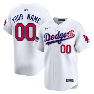 Dodgers 2024 Independence Day Vapor Premier Limited Custom Jersey - All Stitched