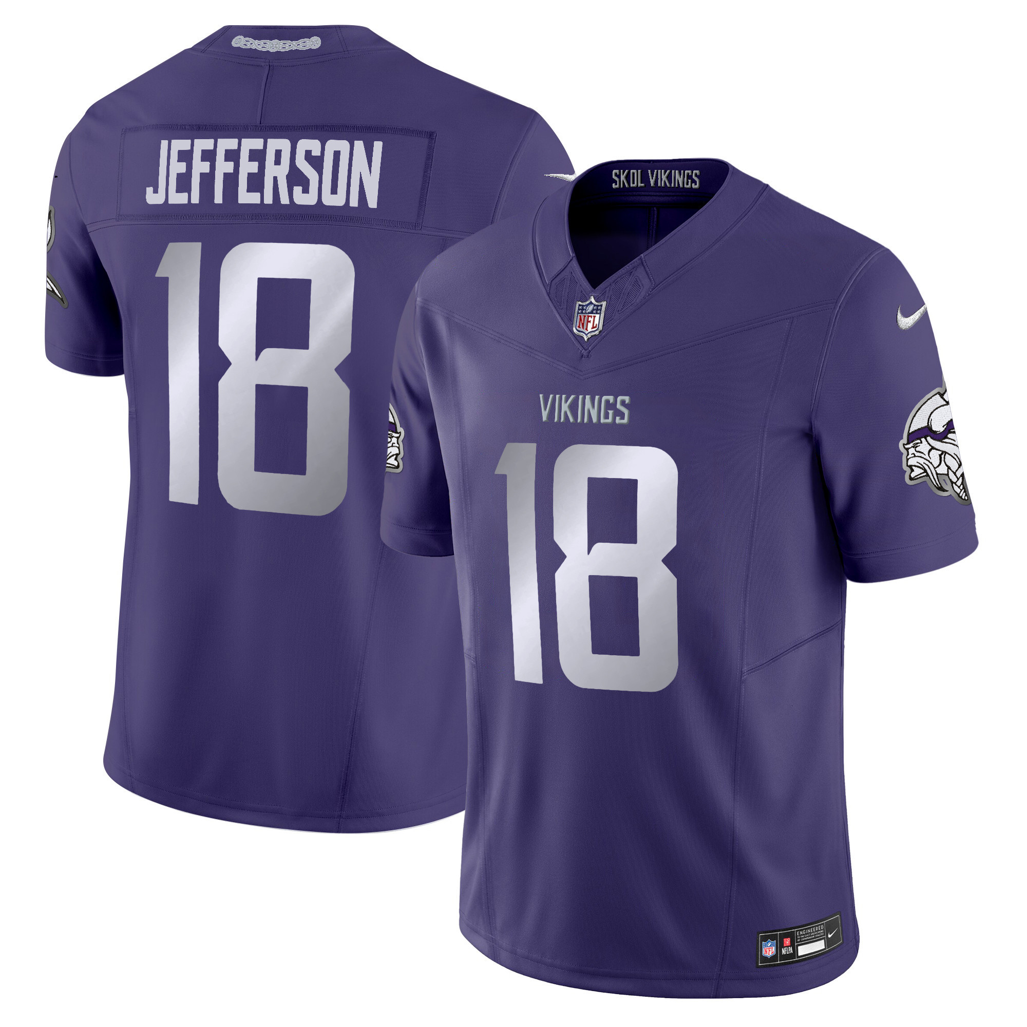 Men's 2024 Minnesota Vikings Winter Warrior Vapor Limited Jersey - All Stitched - Image 34