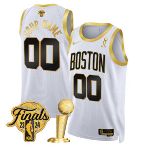 Boston Celtics 2024 Final & Champions Patch Swingman Custom Jersey - All Stitched