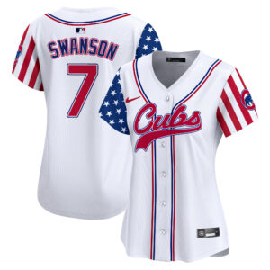 Women's Chicago Cubs 2024 Independence Day Vapor Premier Limited Jersey V2 - All Stitched