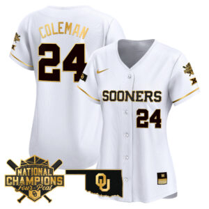 Women's size - Oklahoma Women's Champions Patch Vapor Premier Limited Jersey V2 - All Stitched