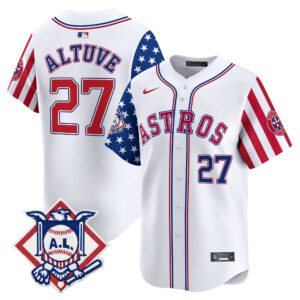 Men's Astros 2024 Fourth of July Vapor Premier Limited Jersey V2 - All Stitched
