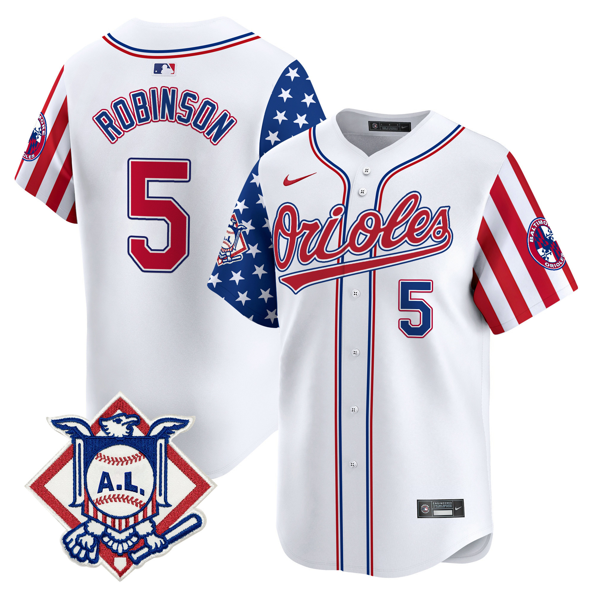 Men's Baltimore Orioles 2024 Fourth of July Vapor Premier Limited Jersey - All Stitched - Image 2