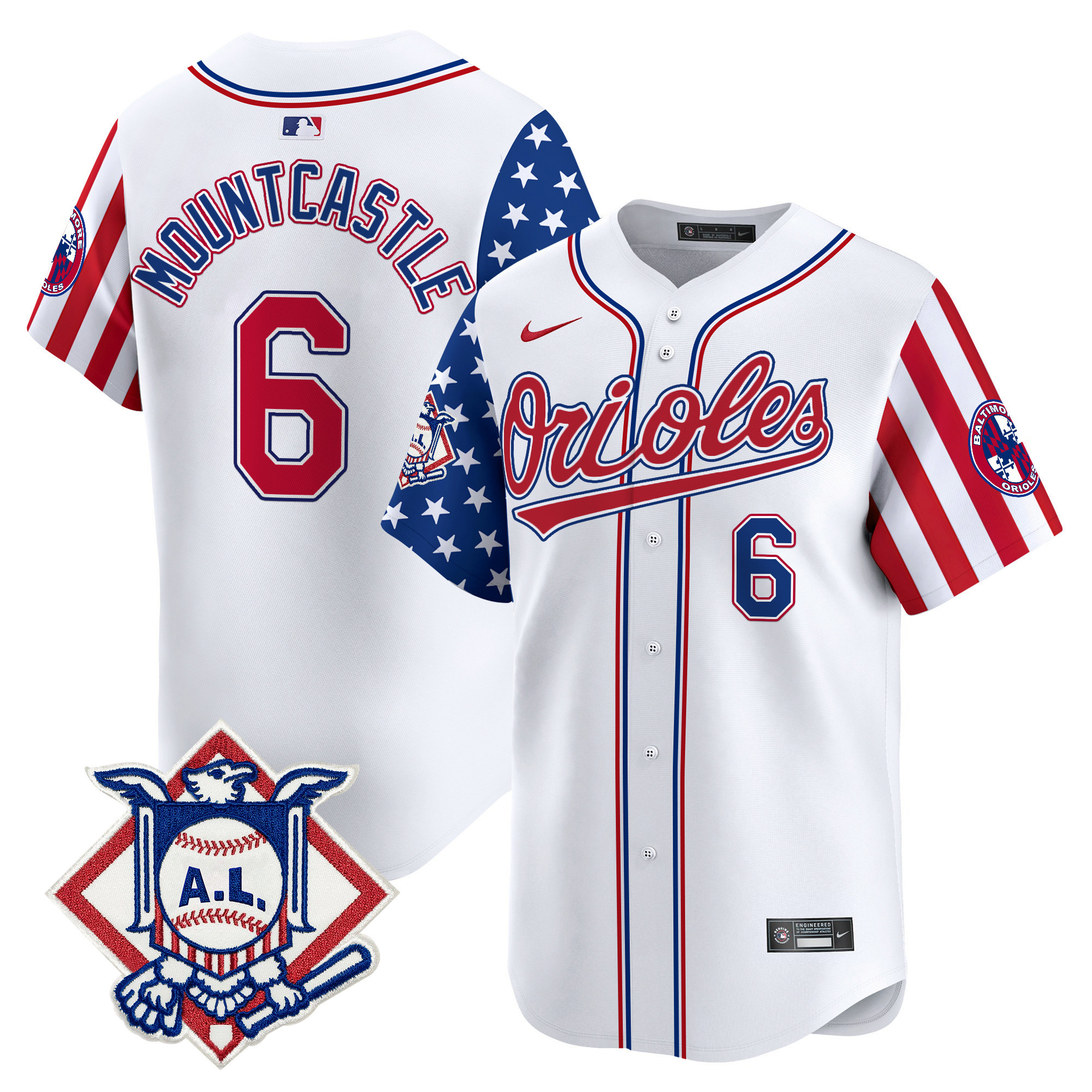 Men's Baltimore Orioles 2024 Fourth of July Vapor Premier Limited Jersey - All Stitched - Image 3