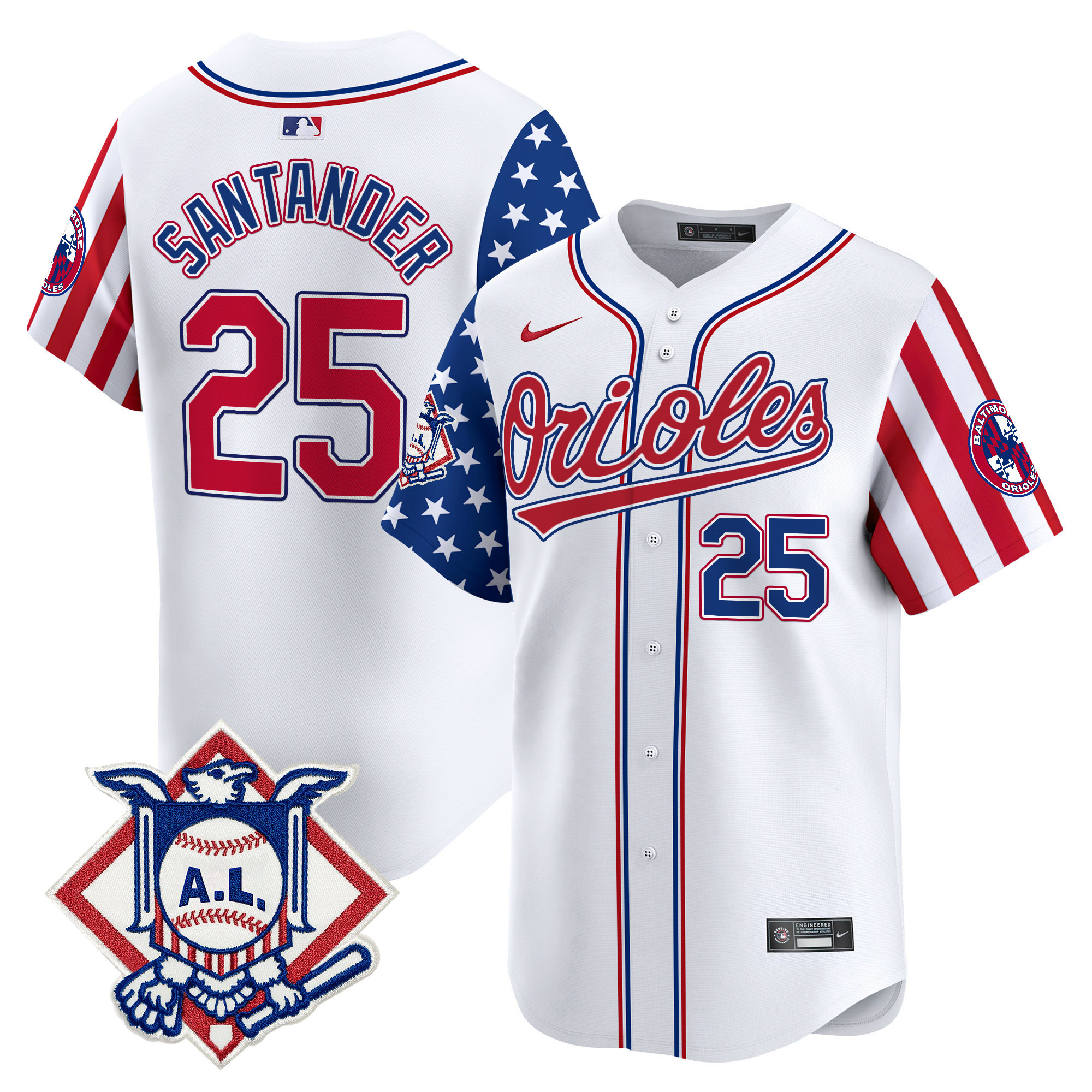 Men's Baltimore Orioles 2024 Fourth of July Vapor Premier Limited Jersey - All Stitched - Image 5