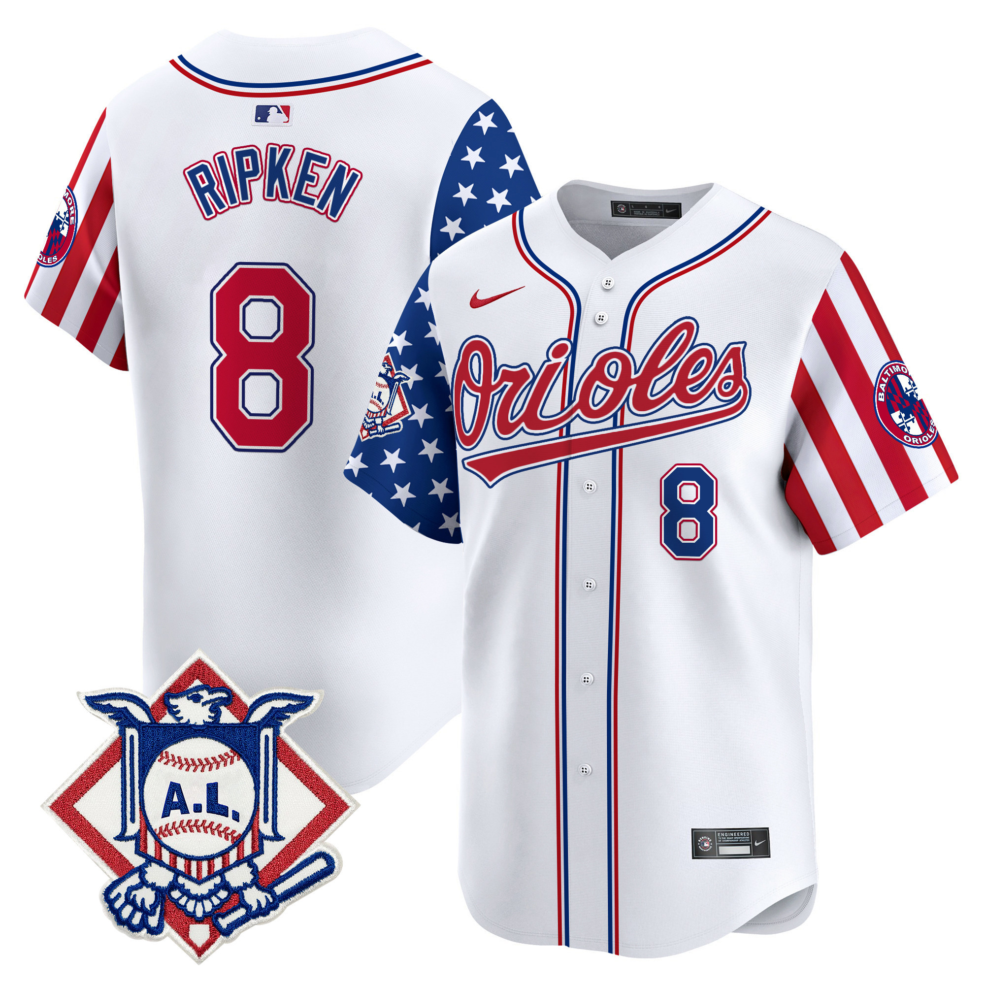 Men's Baltimore Orioles 2024 Fourth of July Vapor Premier Limited Jersey - All Stitched - Image 6