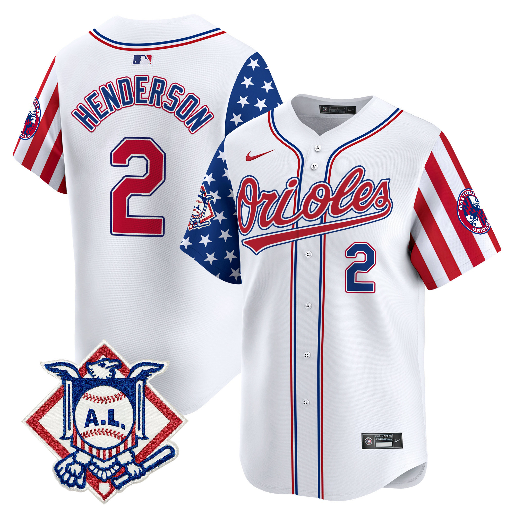 Men's Baltimore Orioles 2024 Fourth of July Vapor Premier Limited Jersey - All Stitched - Image 7