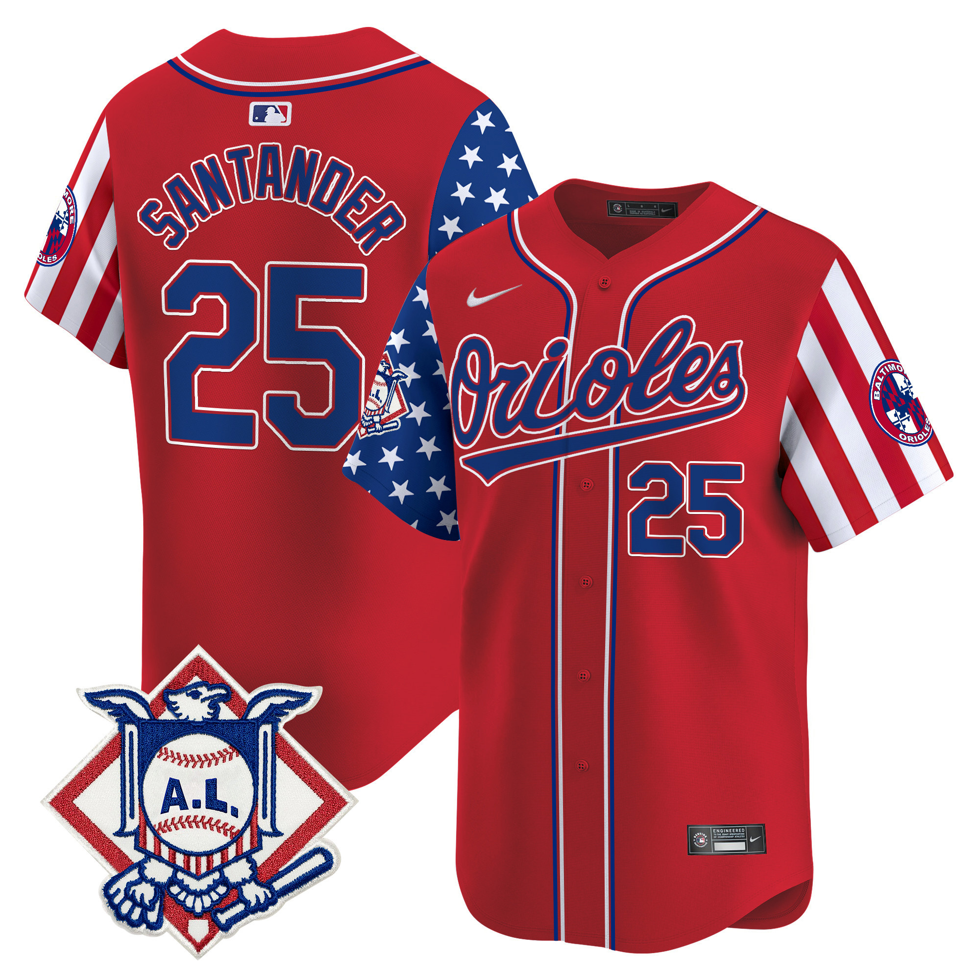 Men's Baltimore Orioles 2024 Fourth of July Vapor Premier Limited Jersey - All Stitched - Image 13