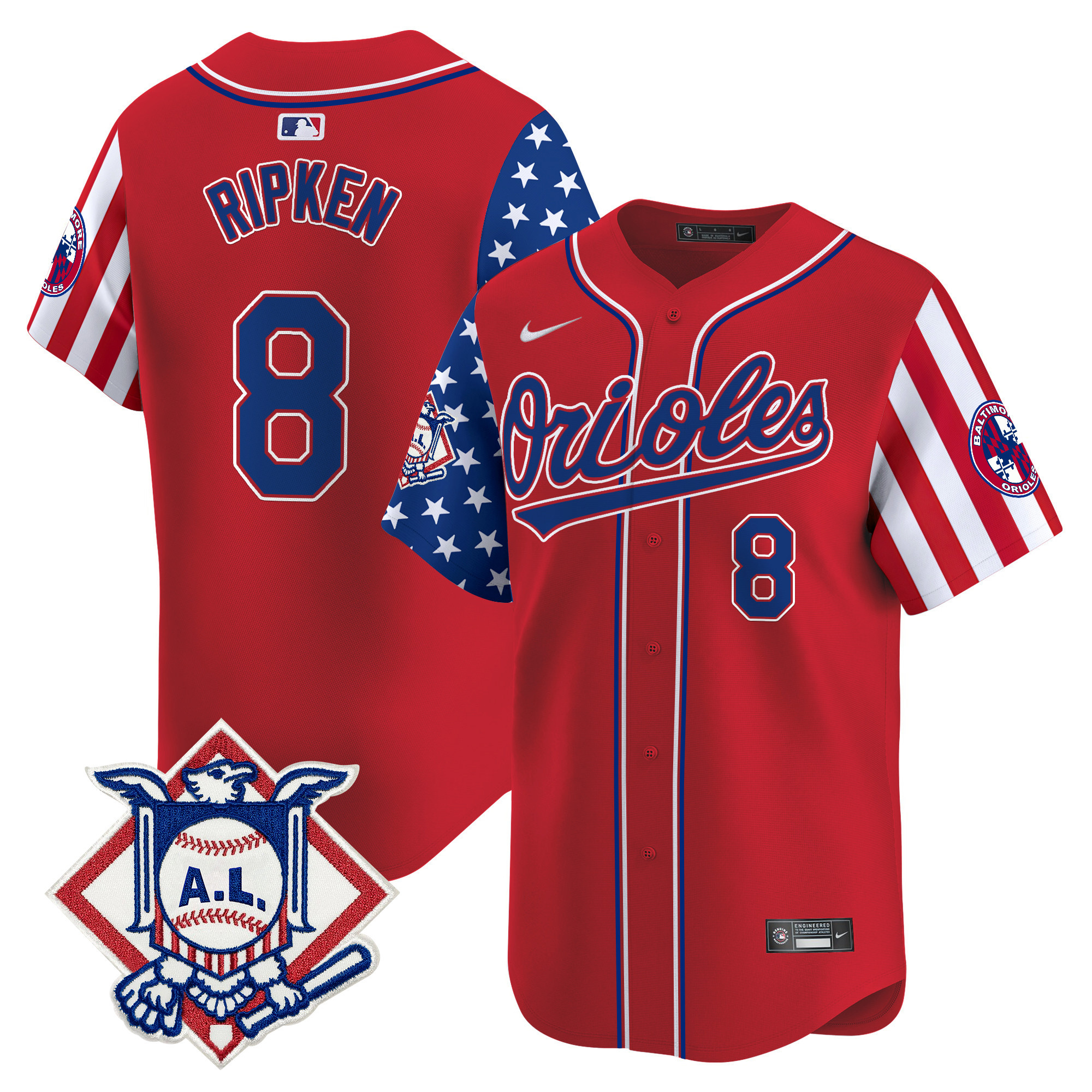Men's Baltimore Orioles 2024 Fourth of July Vapor Premier Limited Jersey - All Stitched - Image 14