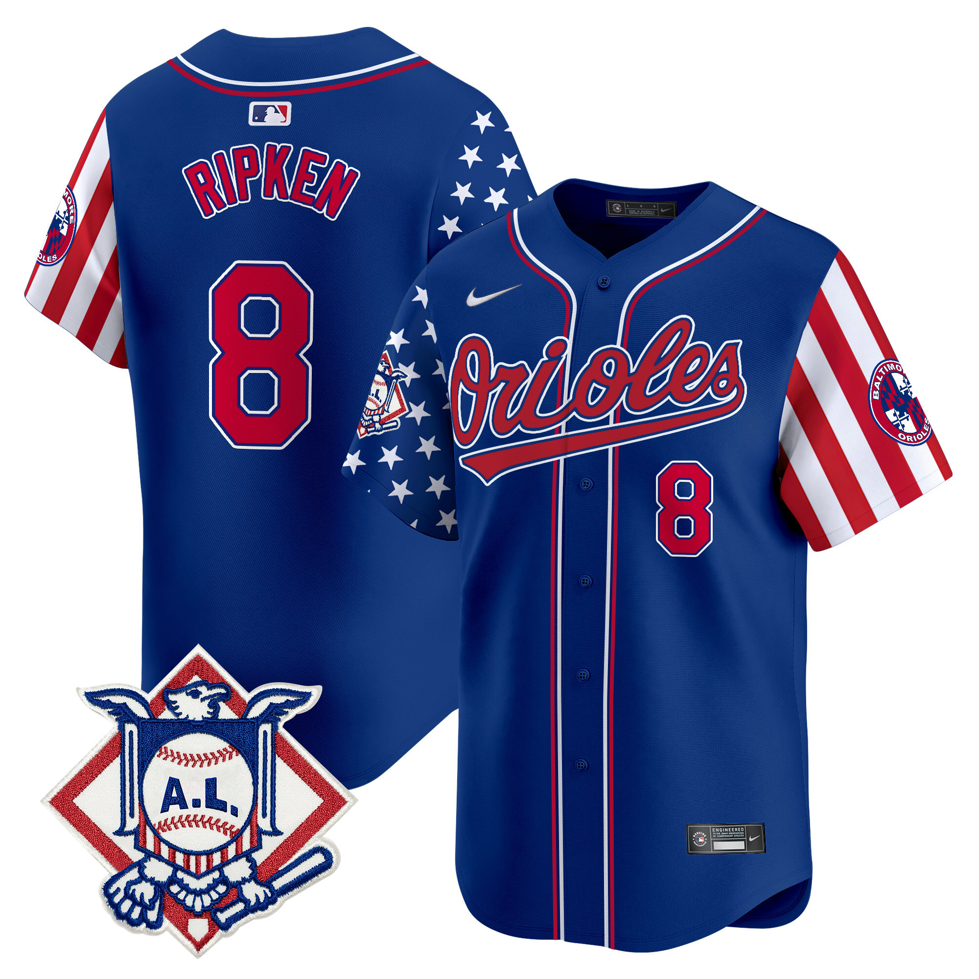 Men's Baltimore Orioles 2024 Fourth of July Vapor Premier Limited Jersey - All Stitched - Image 22