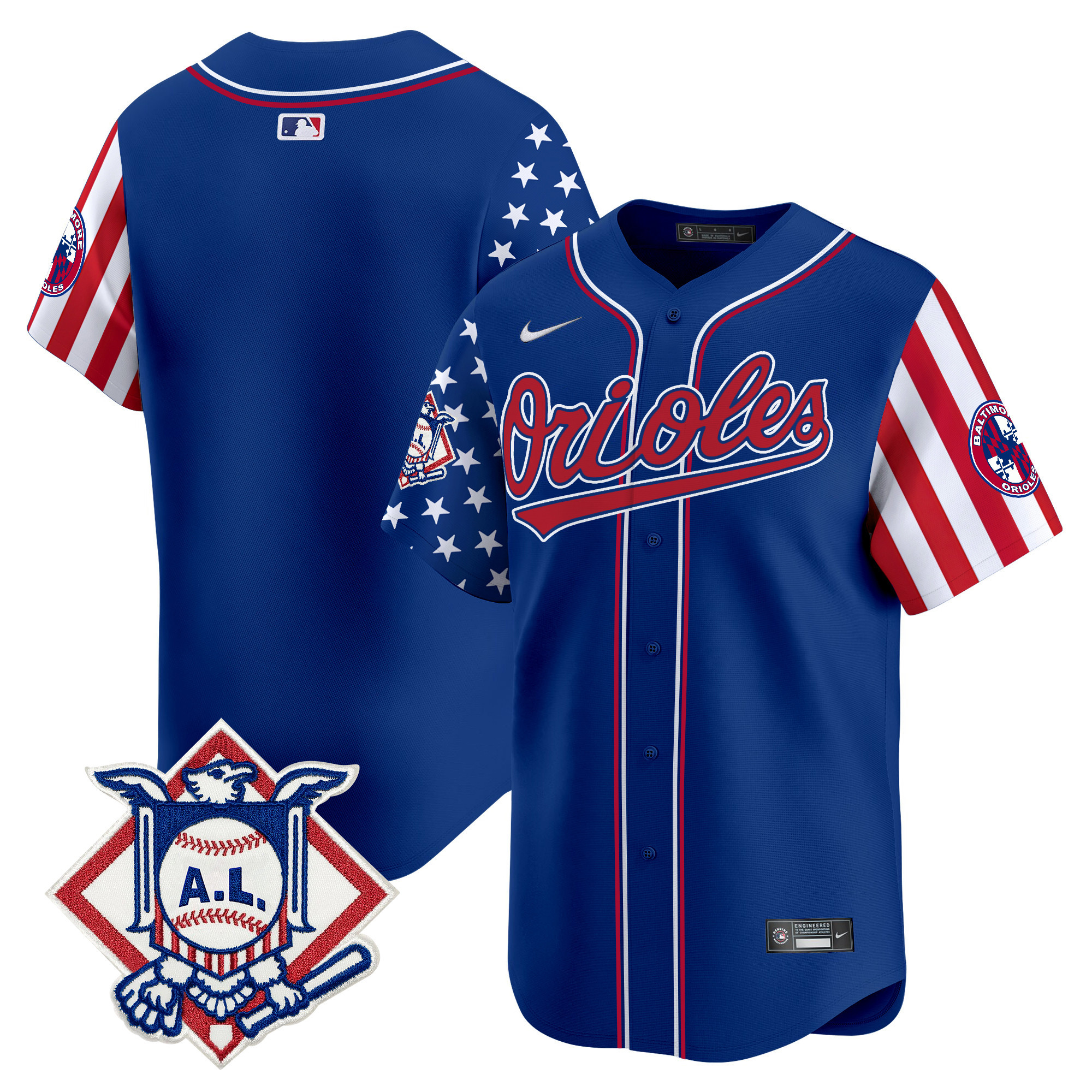Men's Baltimore Orioles 2024 Fourth of July Vapor Premier Limited Jersey - All Stitched - Image 24