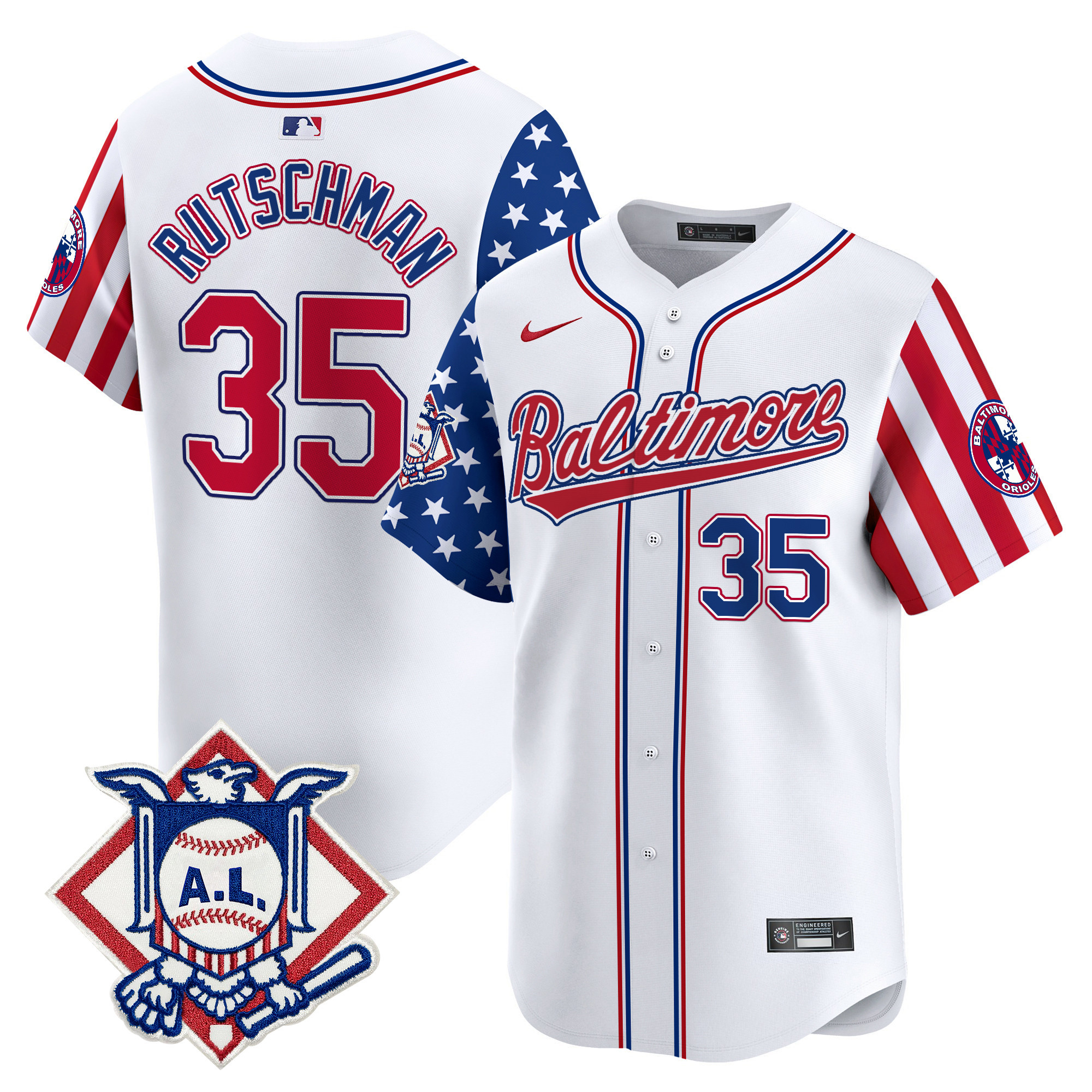 Men's Baltimore Orioles 2024 Fourth of July Vapor Premier Limited Jersey - All Stitched - Image 25