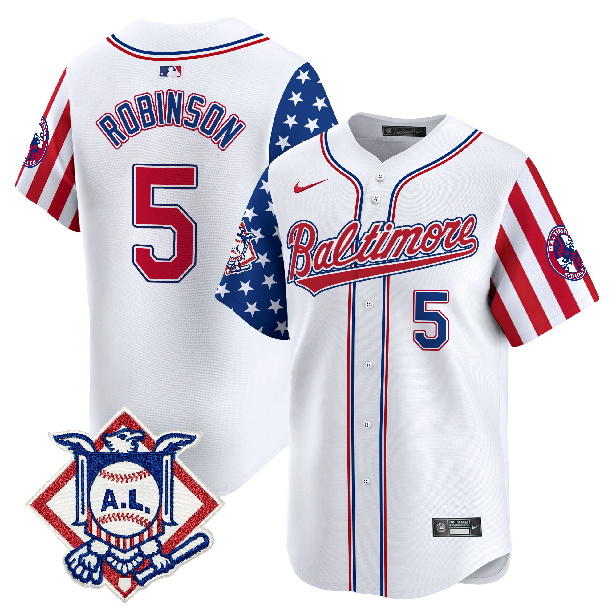 Men's Baltimore Orioles 2024 Fourth of July Vapor Premier Limited Jersey - All Stitched - Image 26
