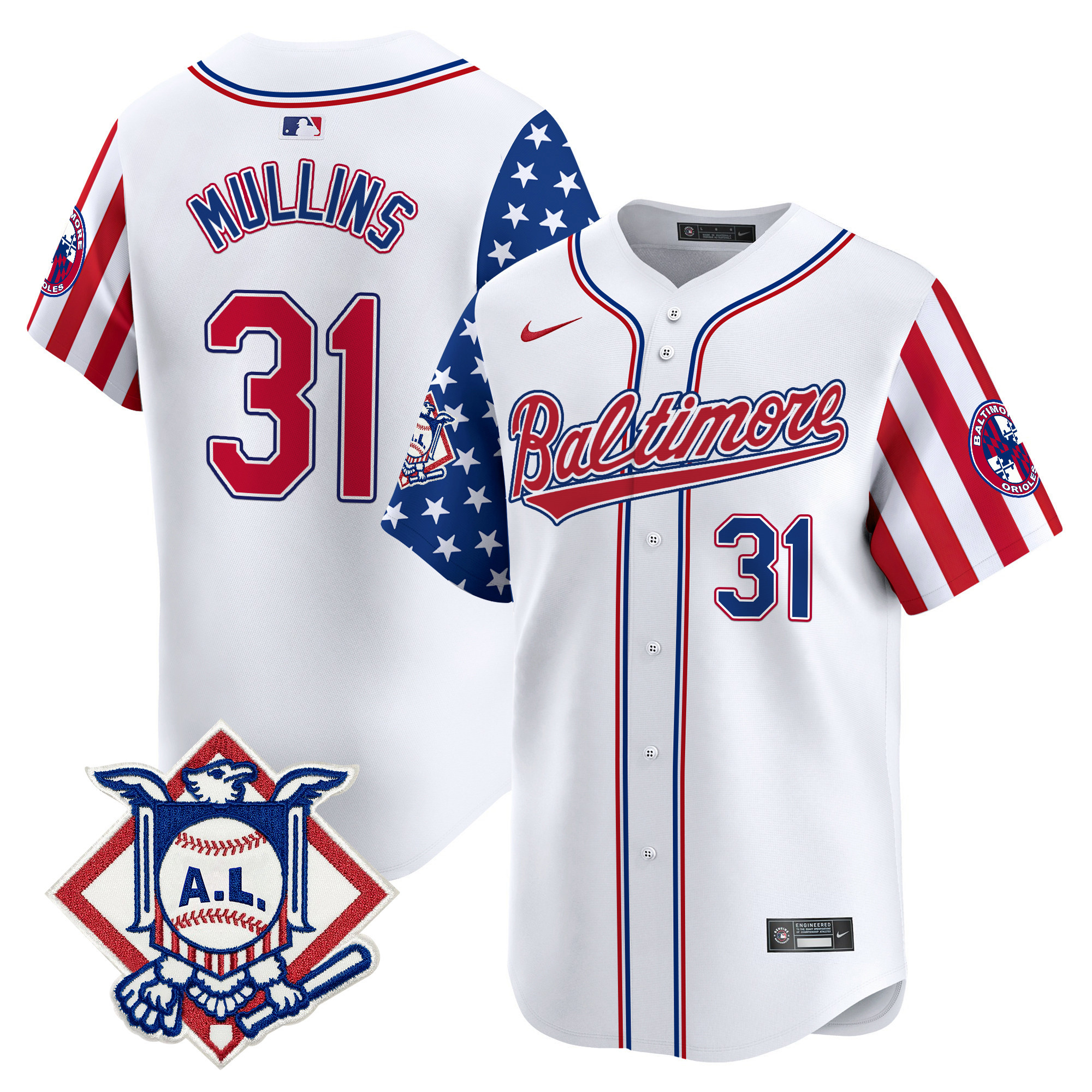 Men's Baltimore Orioles 2024 Fourth of July Vapor Premier Limited Jersey - All Stitched - Image 28