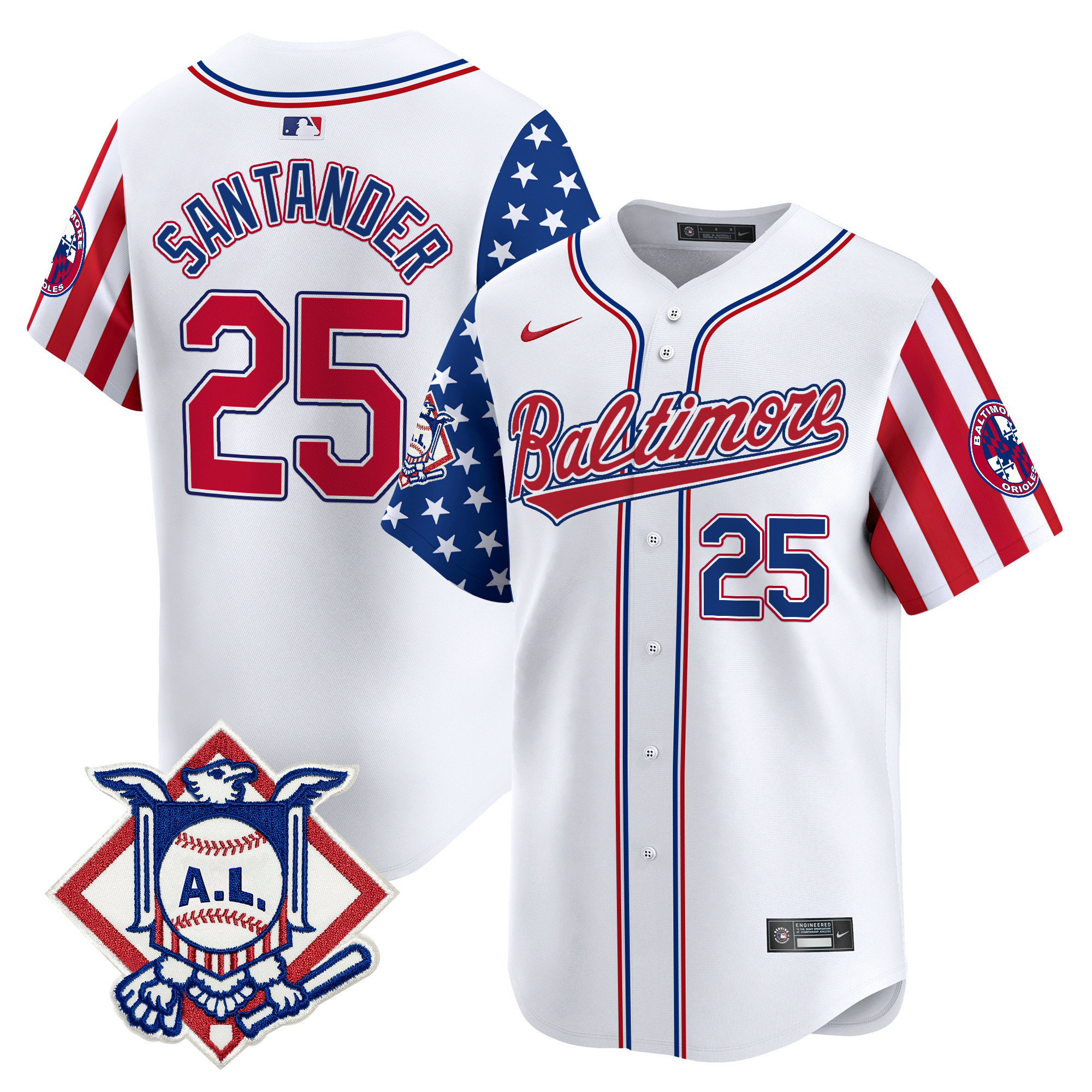 Men's Baltimore Orioles 2024 Fourth of July Vapor Premier Limited Jersey - All Stitched - Image 29