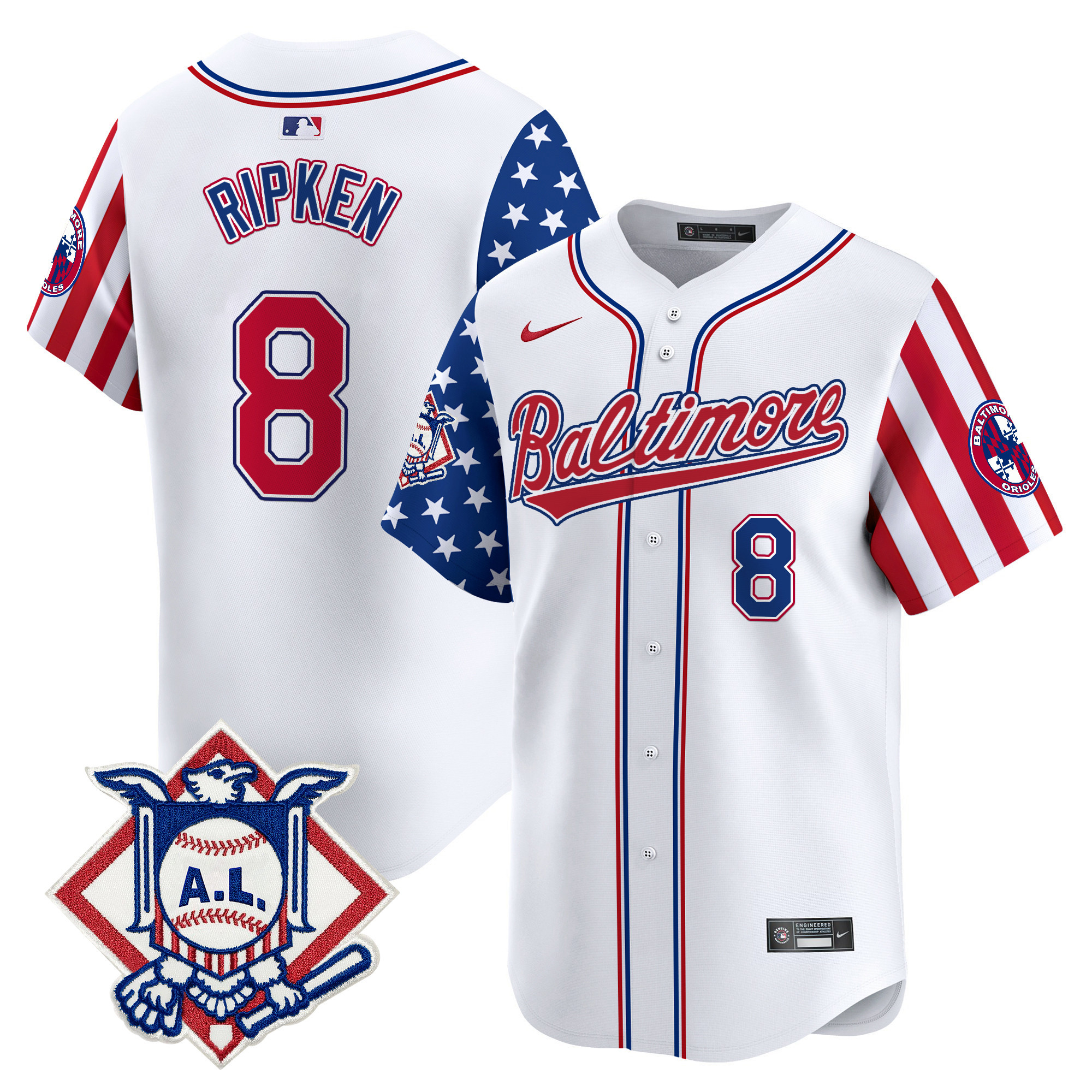 Men's Baltimore Orioles 2024 Fourth of July Vapor Premier Limited Jersey - All Stitched - Image 30