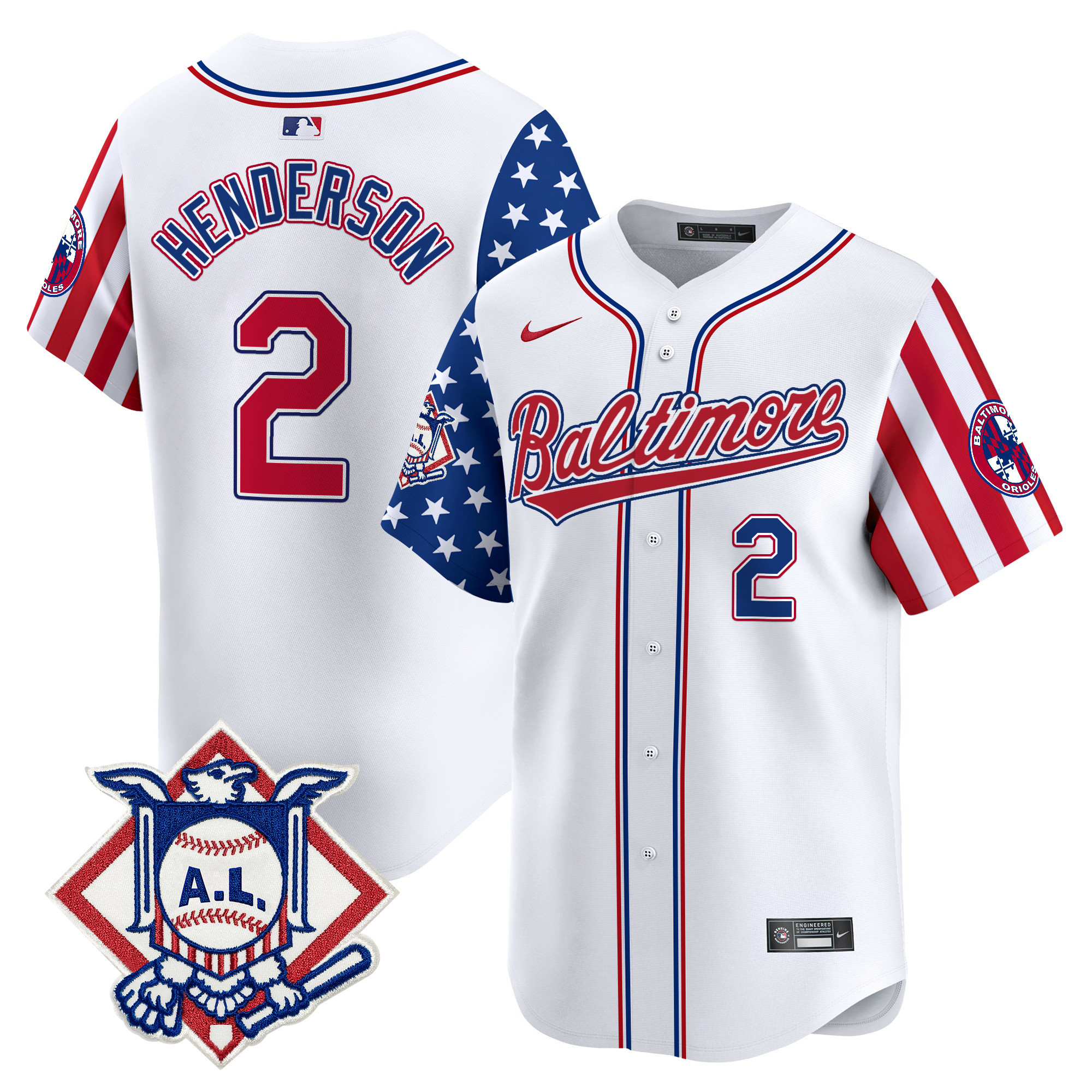 Men's Baltimore Orioles 2024 Fourth of July Vapor Premier Limited Jersey - All Stitched - Image 31