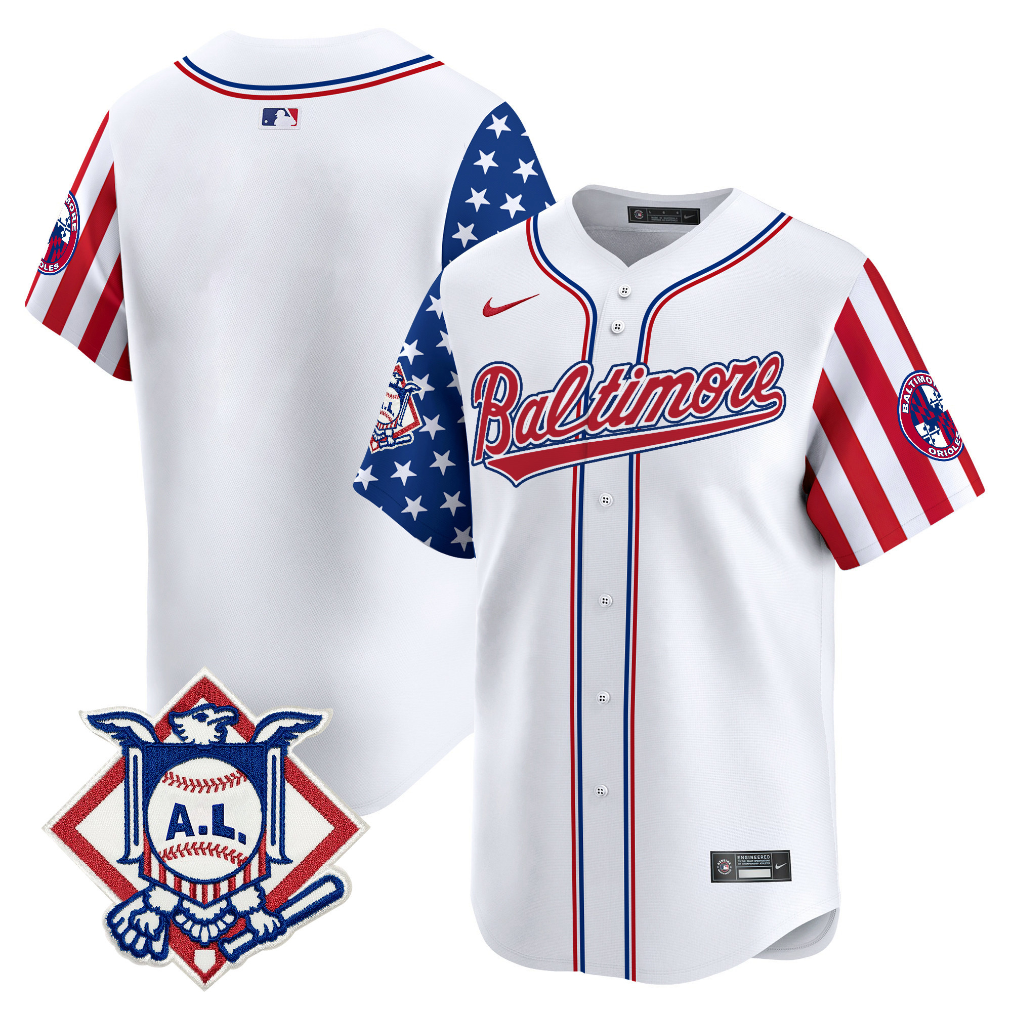 Men's Baltimore Orioles 2024 Fourth of July Vapor Premier Limited Jersey - All Stitched - Image 32