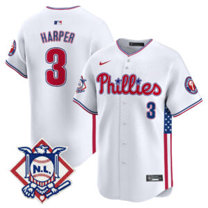 Men's Phillies 2024 Fourth of July Vapor Premier Limited Jersey V4 - All Stitched