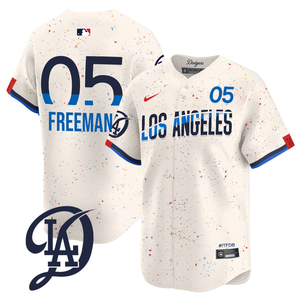 Men's Los Angeles Dodgers 2024 City Connect Limited Jersey - All Stitched - Image 2