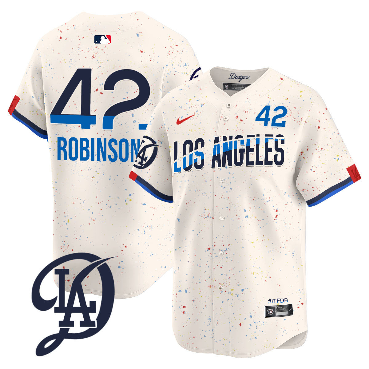 Men's Los Angeles Dodgers 2024 City Connect Limited Jersey - All Stitched - Image 5