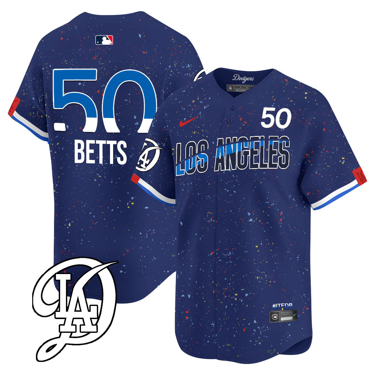 Men's Los Angeles Dodgers 2024 City Connect Limited Jersey - All Stitched - Image 10