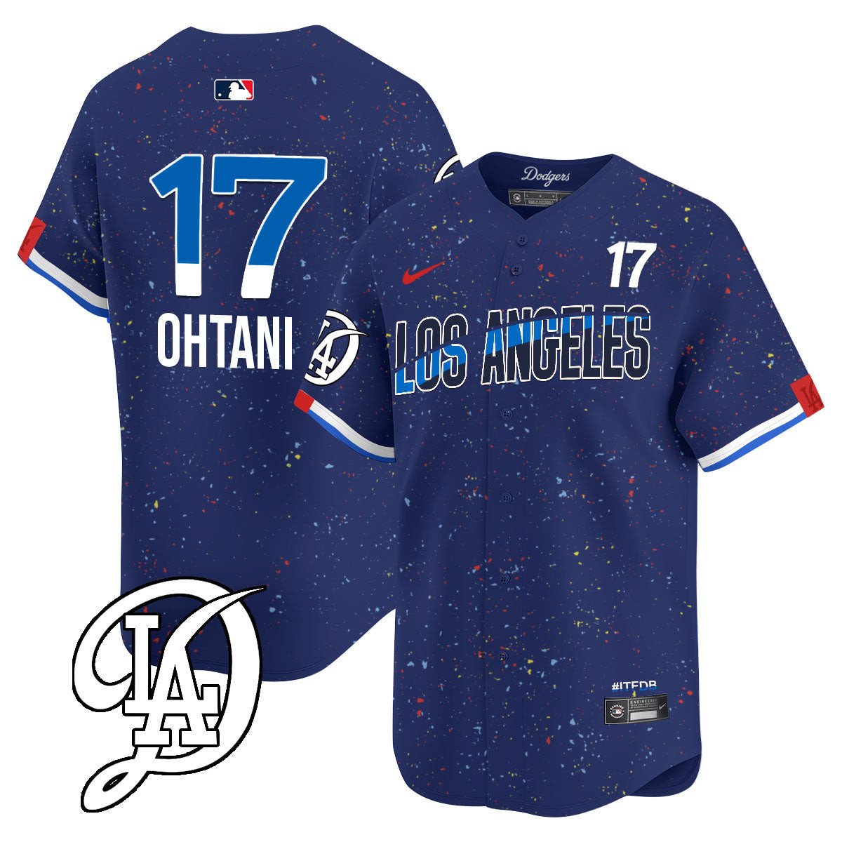 Men's Los Angeles Dodgers 2024 City Connect Limited Jersey - All Stitched - Image 8