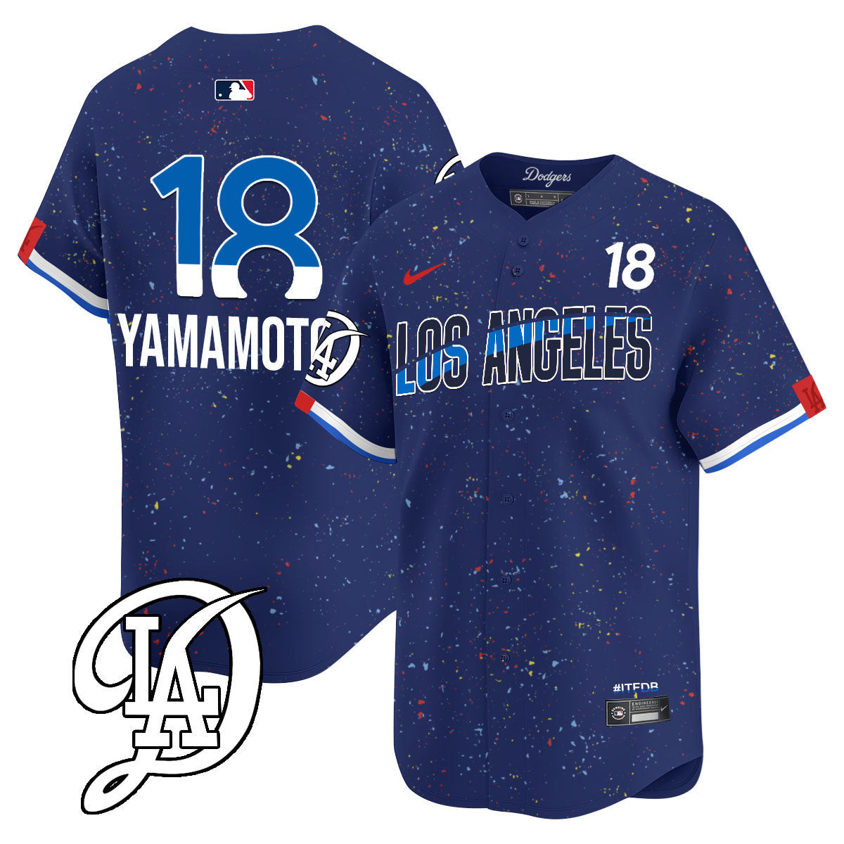 Men's Los Angeles Dodgers 2024 City Connect Limited Jersey - All Stitched - Image 13