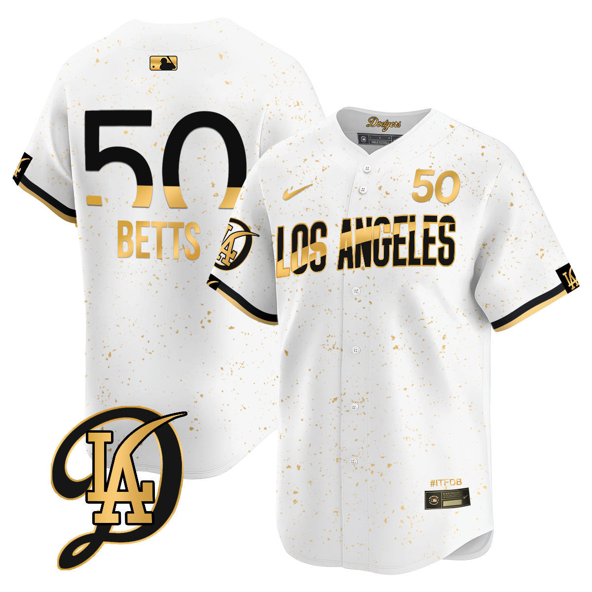 Men's Los Angeles Dodgers 2024 City Connect Limited Jersey - All Stitched - Image 24
