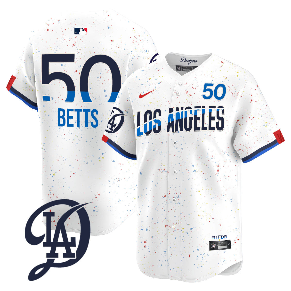 Men's Los Angeles Dodgers 2024 City Connect Limited Jersey - All Stitched - Image 31