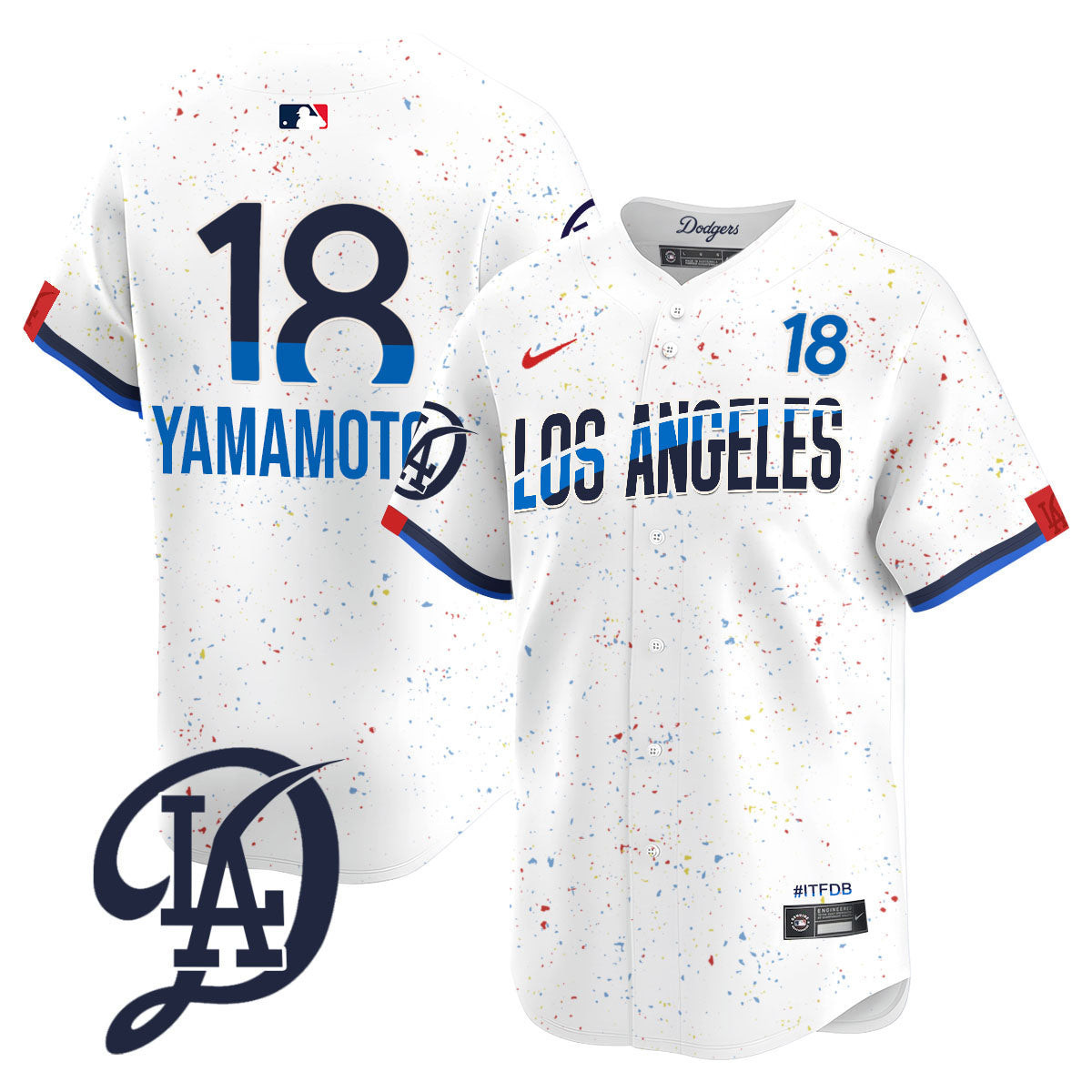 Men's Los Angeles Dodgers 2024 City Connect Limited Jersey - All Stitched - Image 34