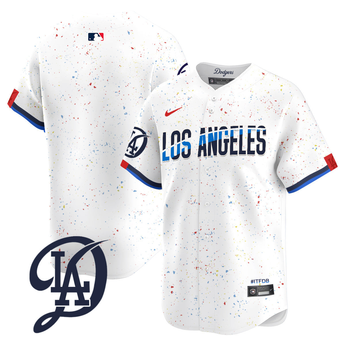 Men's Los Angeles Dodgers 2024 City Connect Limited Jersey - All Stitched - Image 35