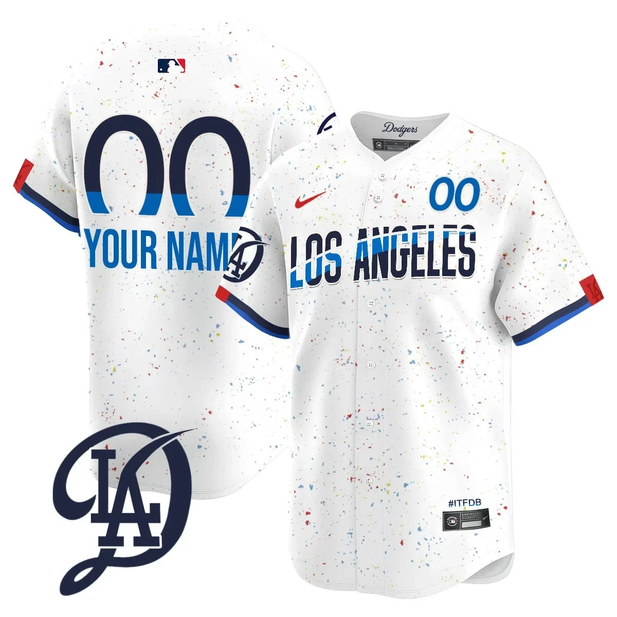 Dodgers 2024 City Connect Limited Custom Jersey - All Stitched - Image 5