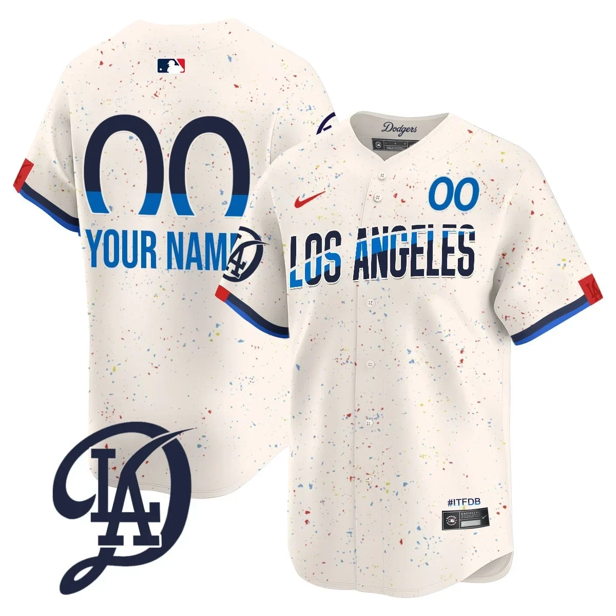 Dodgers 2024 City Connect Limited Custom Jersey - All Stitched