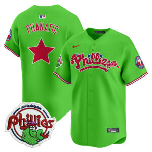 Men's Phillies Phanatic Patch Vapor Premier Limited Jersey V2 - All Stitched