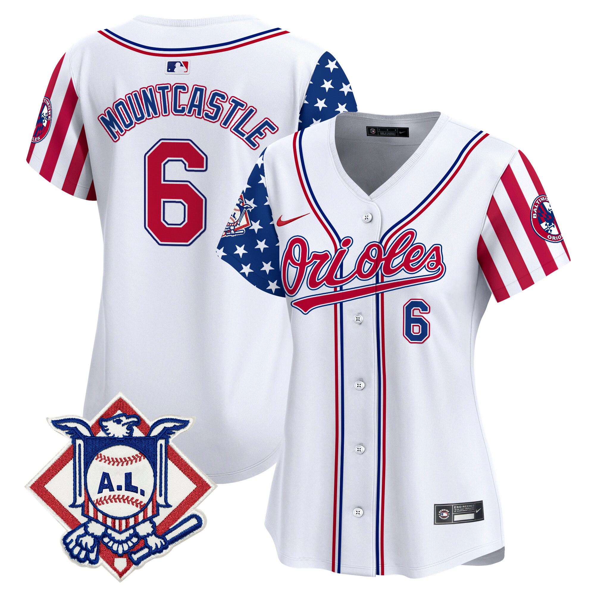 Women's Baltimore Orioles 2024 Fourth of July Vapor Premier Limited Jersey - All Stitched - Image 3