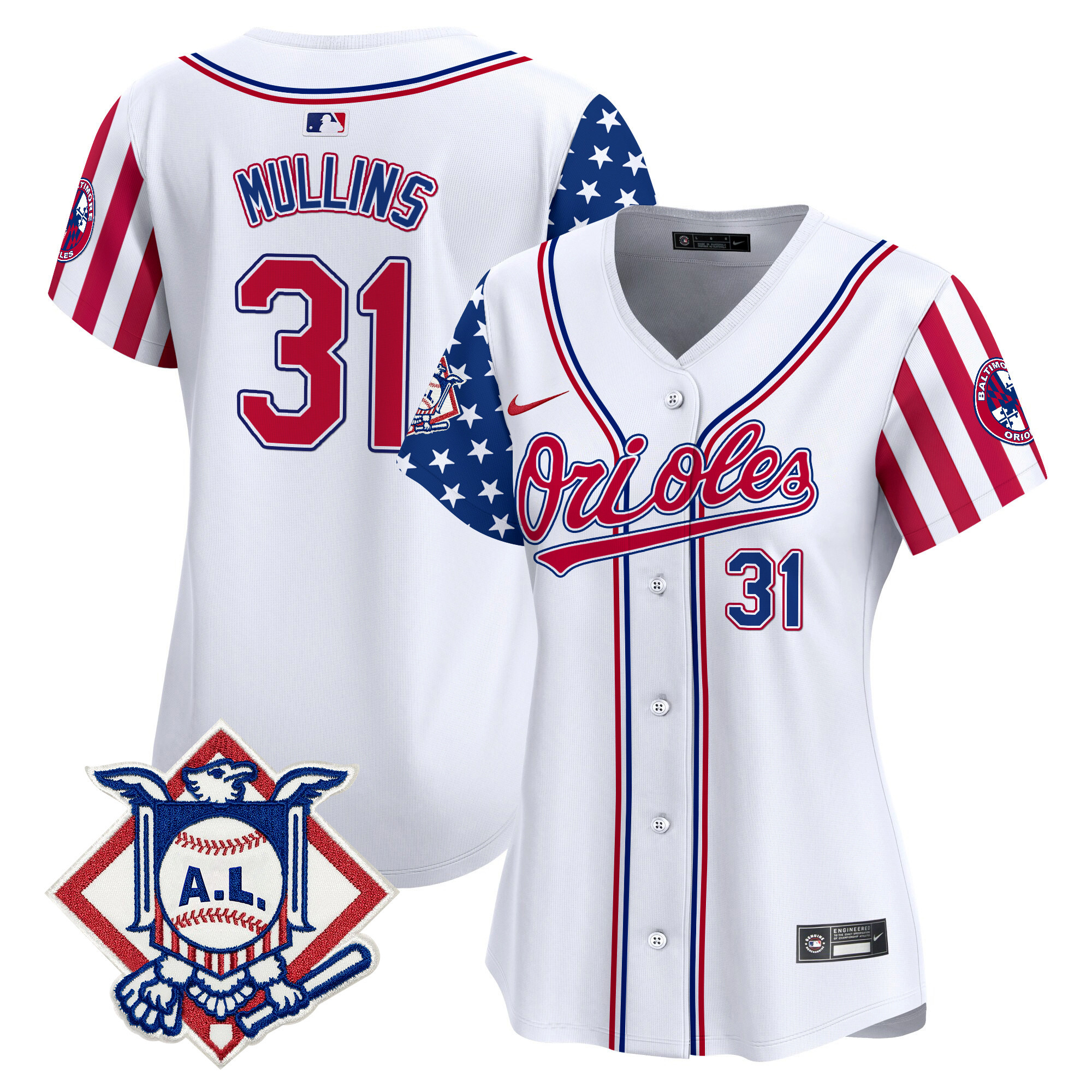 Women's Baltimore Orioles 2024 Fourth of July Vapor Premier Limited Jersey - All Stitched - Image 4