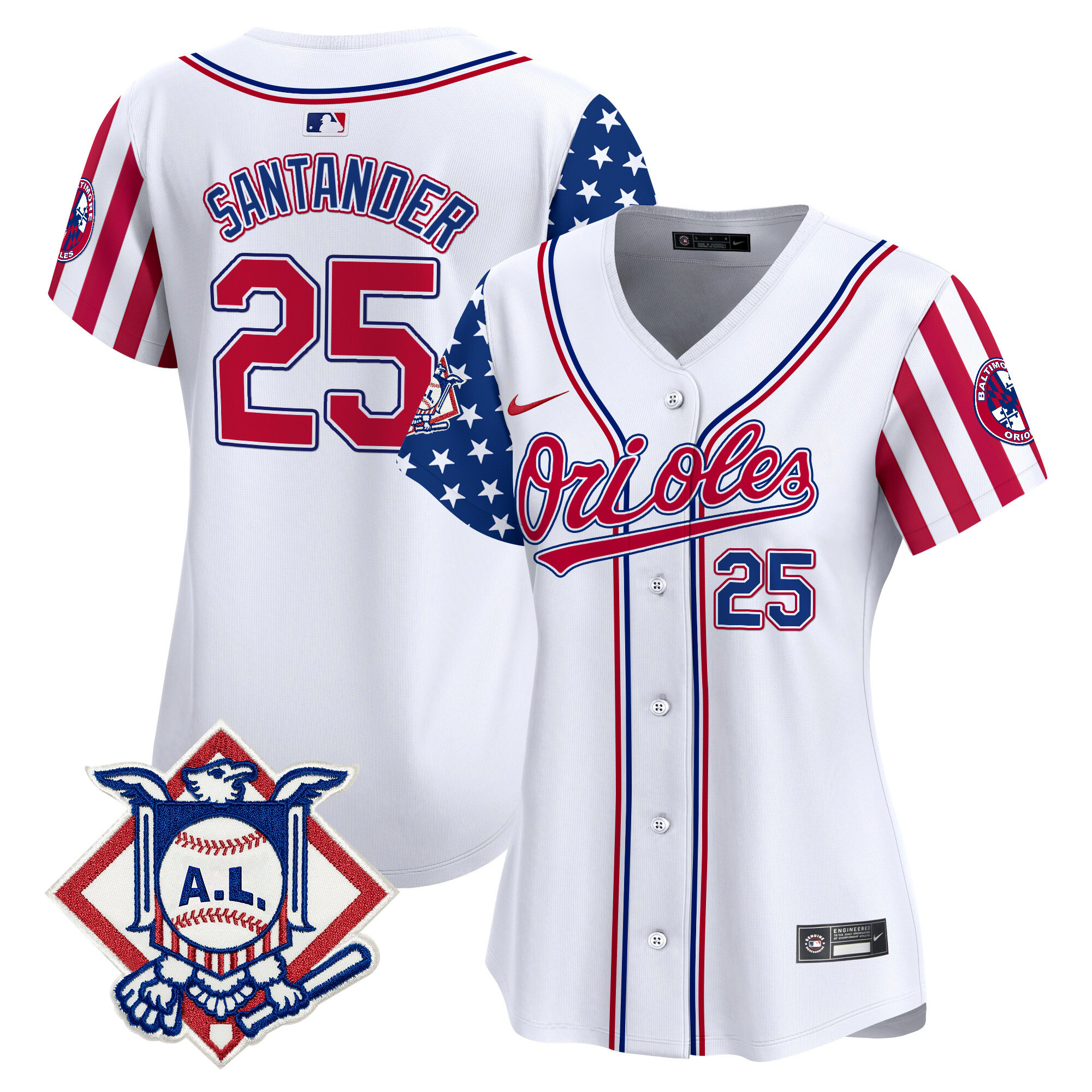 Women's Baltimore Orioles 2024 Fourth of July Vapor Premier Limited Jersey - All Stitched - Image 5