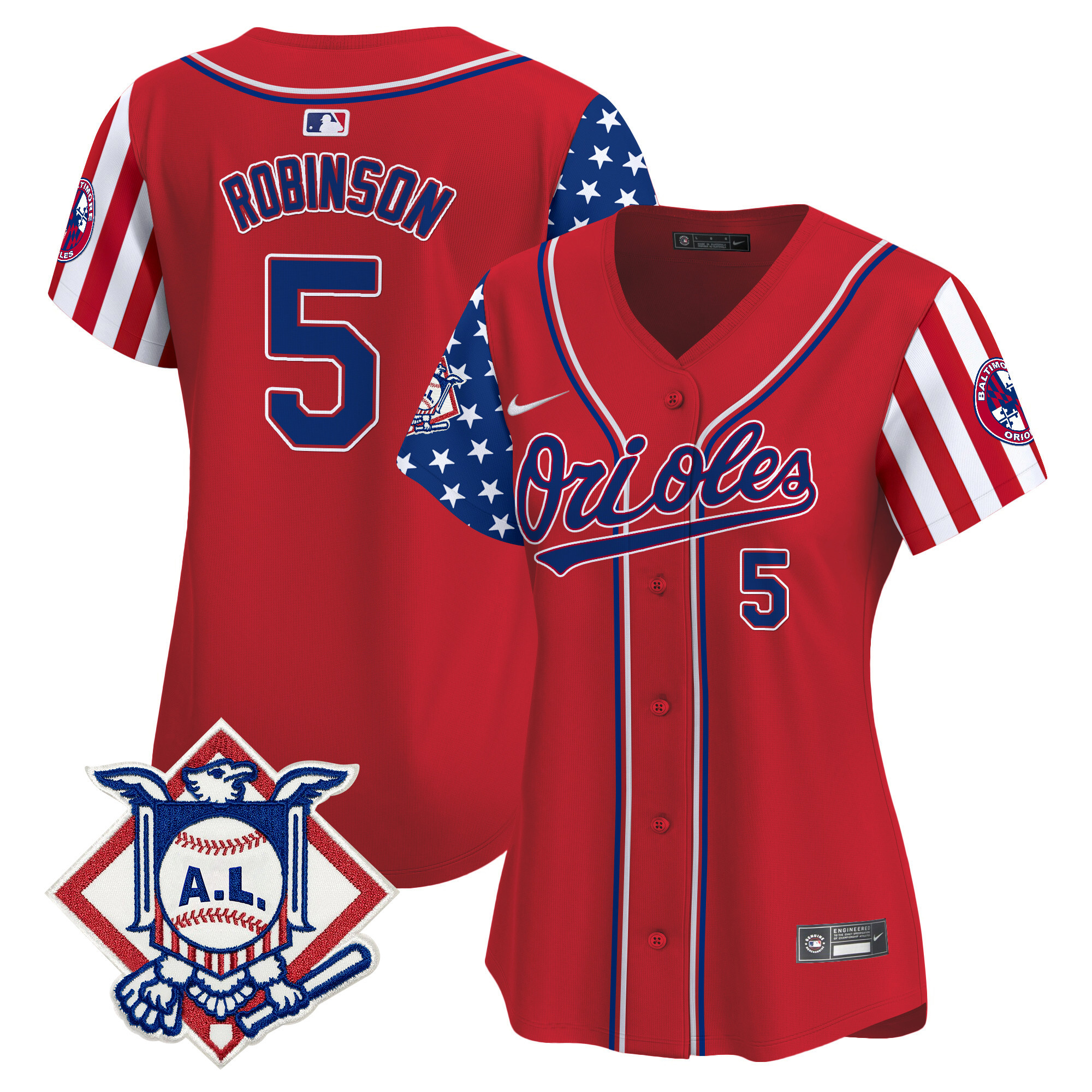 Women's Baltimore Orioles 2024 Fourth of July Vapor Premier Limited Jersey - All Stitched - Image 10