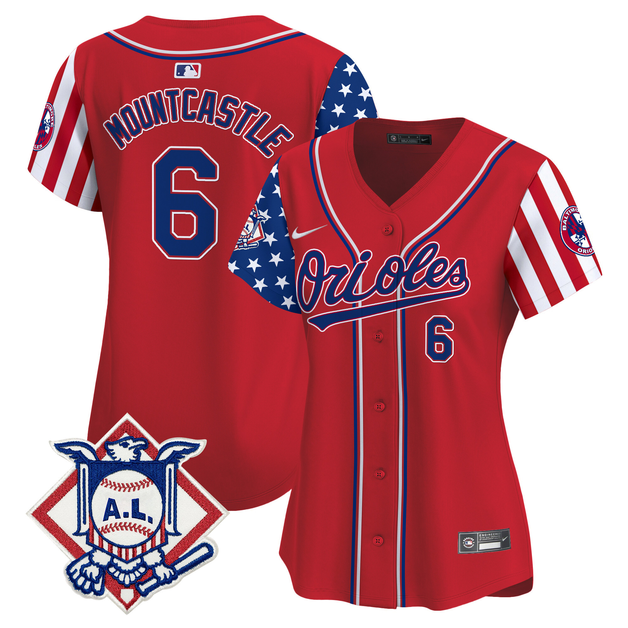 Women's Baltimore Orioles 2024 Fourth of July Vapor Premier Limited Jersey - All Stitched - Image 11