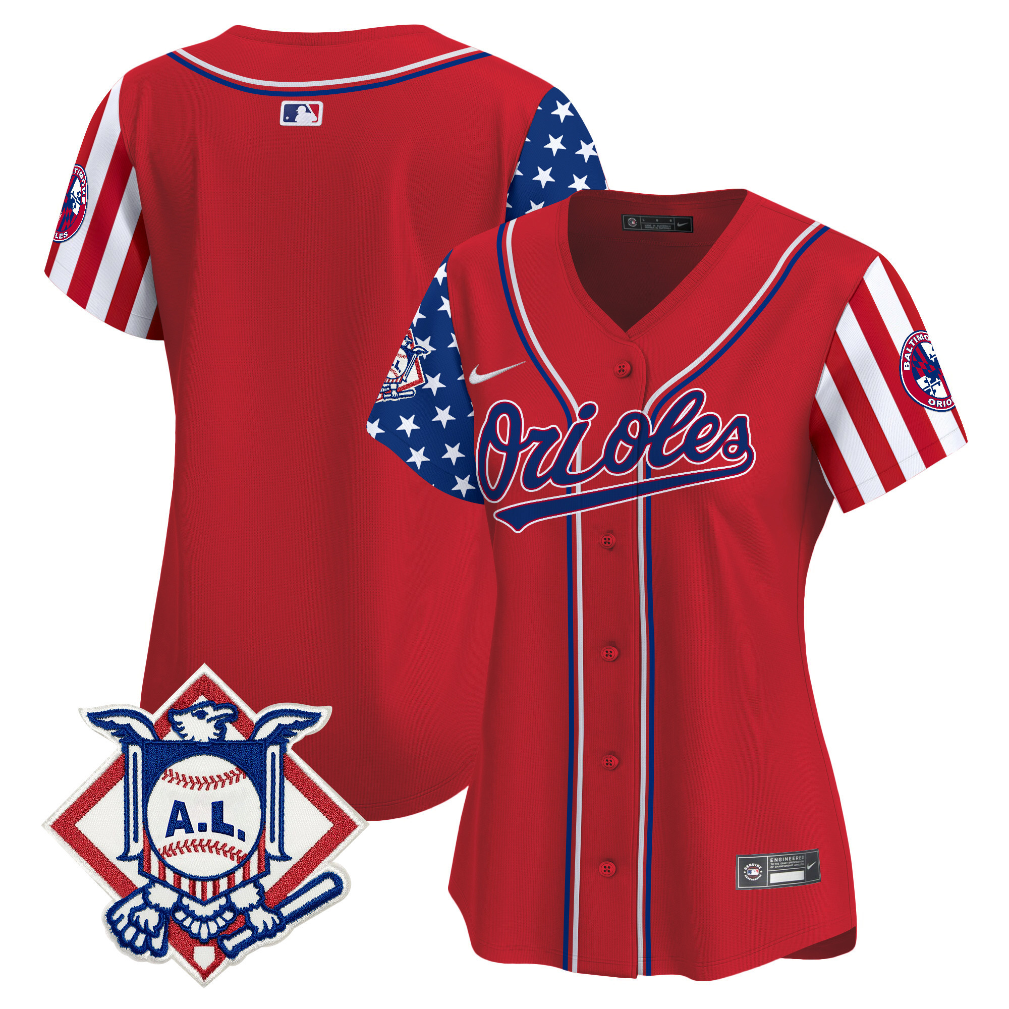 Women's Baltimore Orioles 2024 Fourth of July Vapor Premier Limited Jersey - All Stitched - Image 16