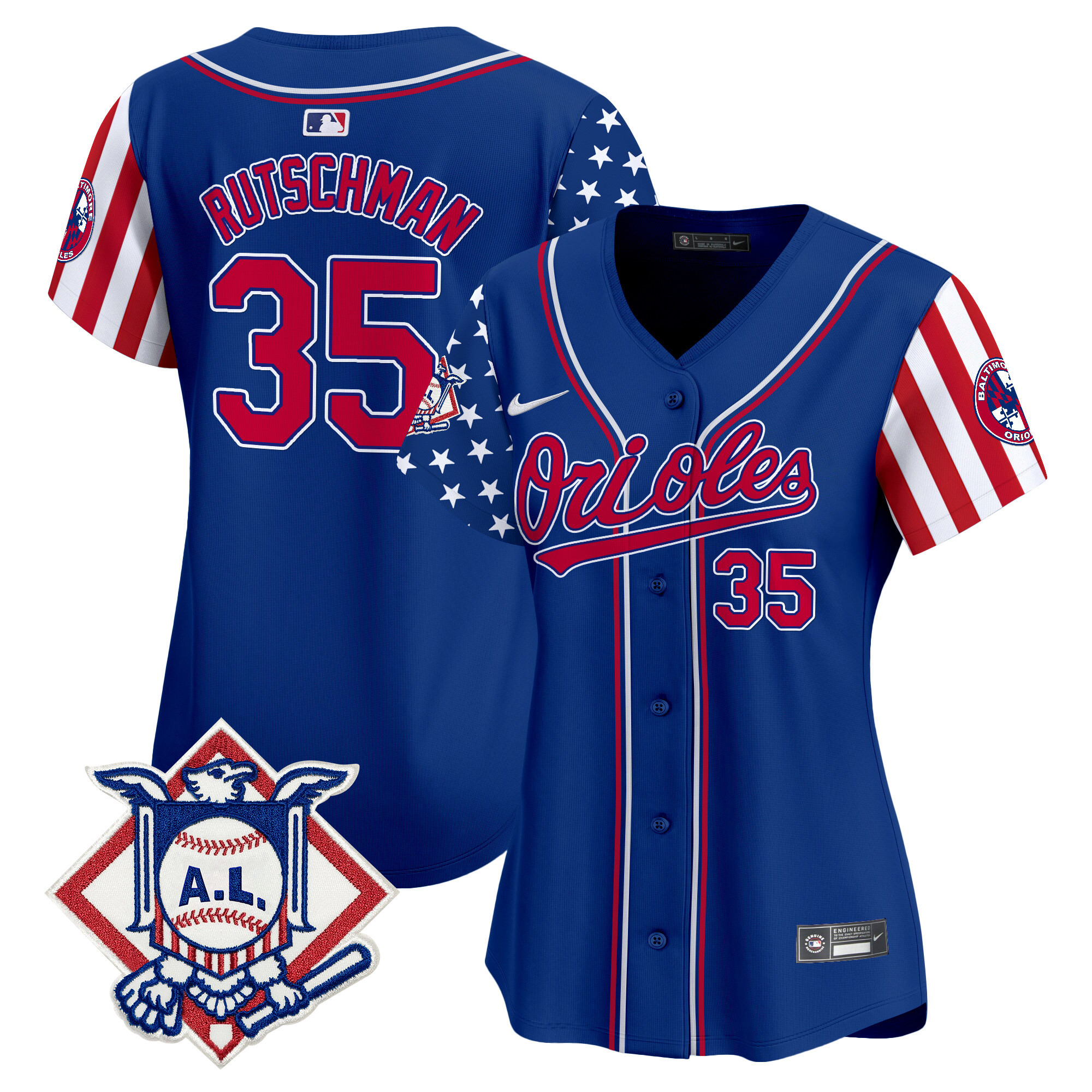 Women's Baltimore Orioles 2024 Fourth of July Vapor Premier Limited Jersey - All Stitched - Image 17