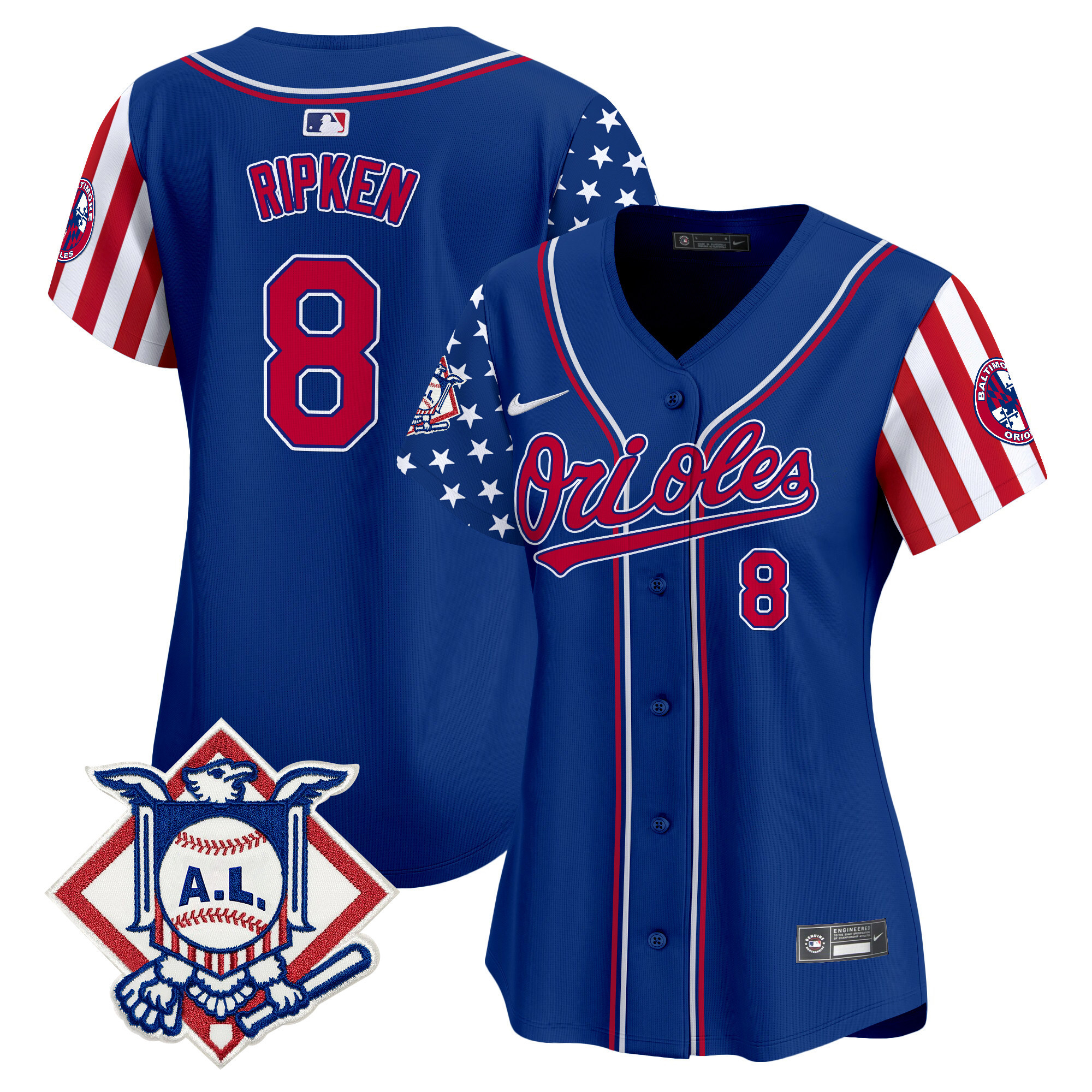 Women's Baltimore Orioles 2024 Fourth of July Vapor Premier Limited Jersey - All Stitched - Image 22
