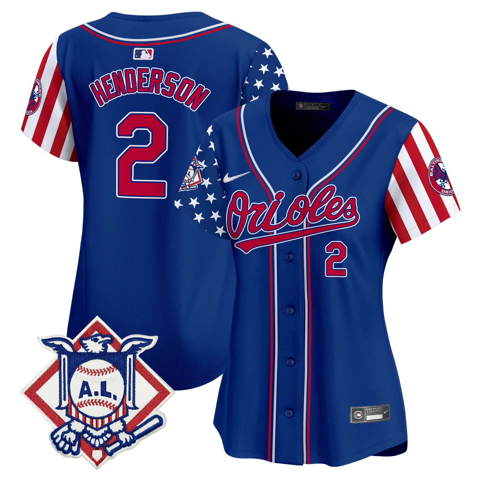 Women's Baltimore Orioles 2024 Fourth of July Vapor Premier Limited Jersey - All Stitched - Image 23