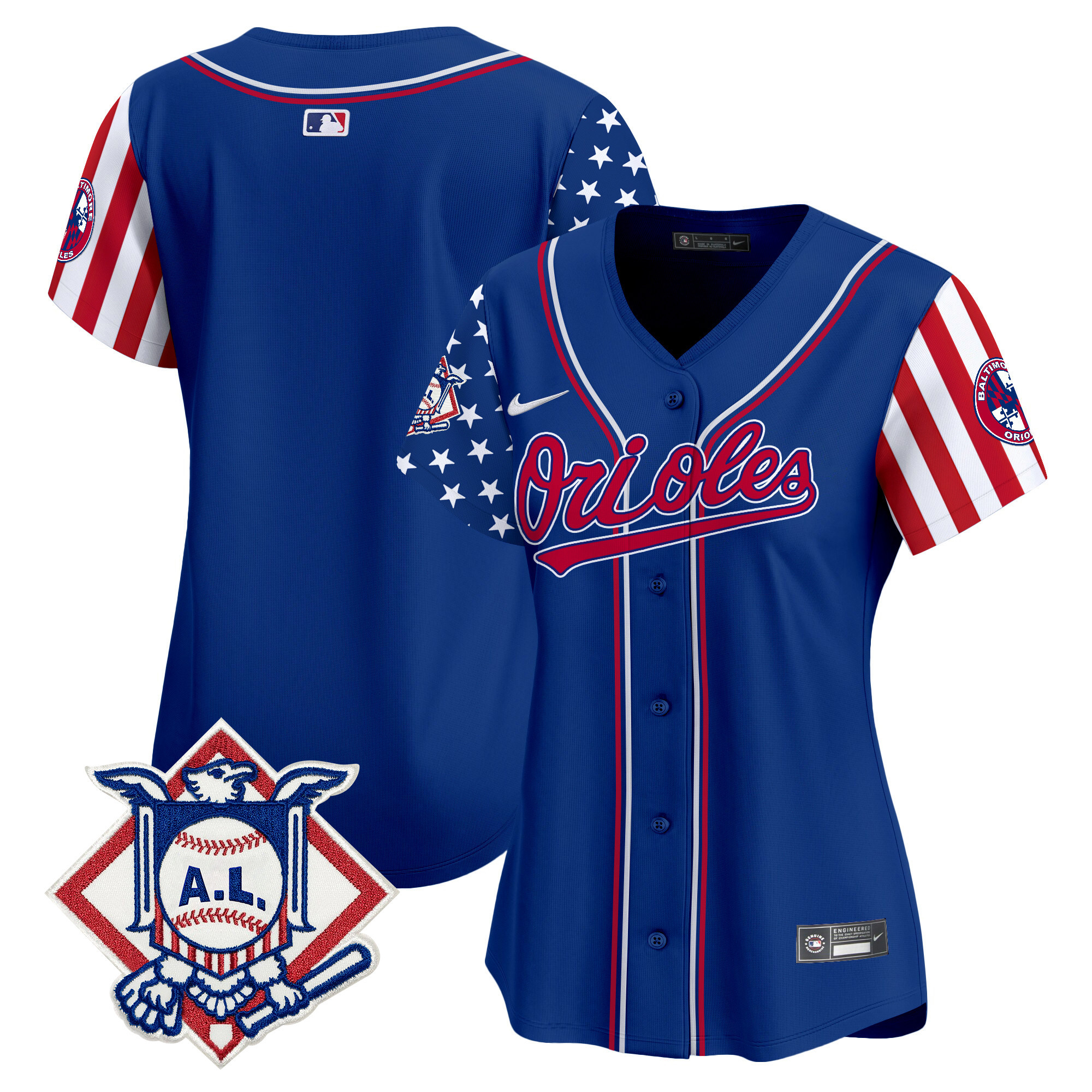 Women's Baltimore Orioles 2024 Fourth of July Vapor Premier Limited Jersey - All Stitched - Image 24